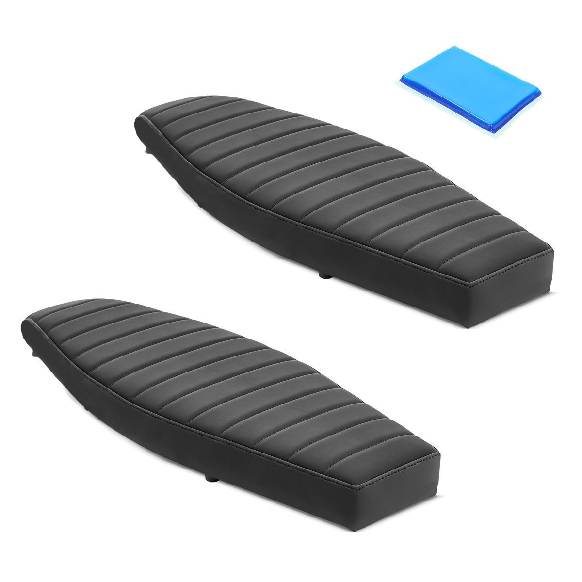 Craftride Sitzbank Gel Sitzbank flach passend für Simson S50 S51 S70 # VSG1 Sitz schwarz