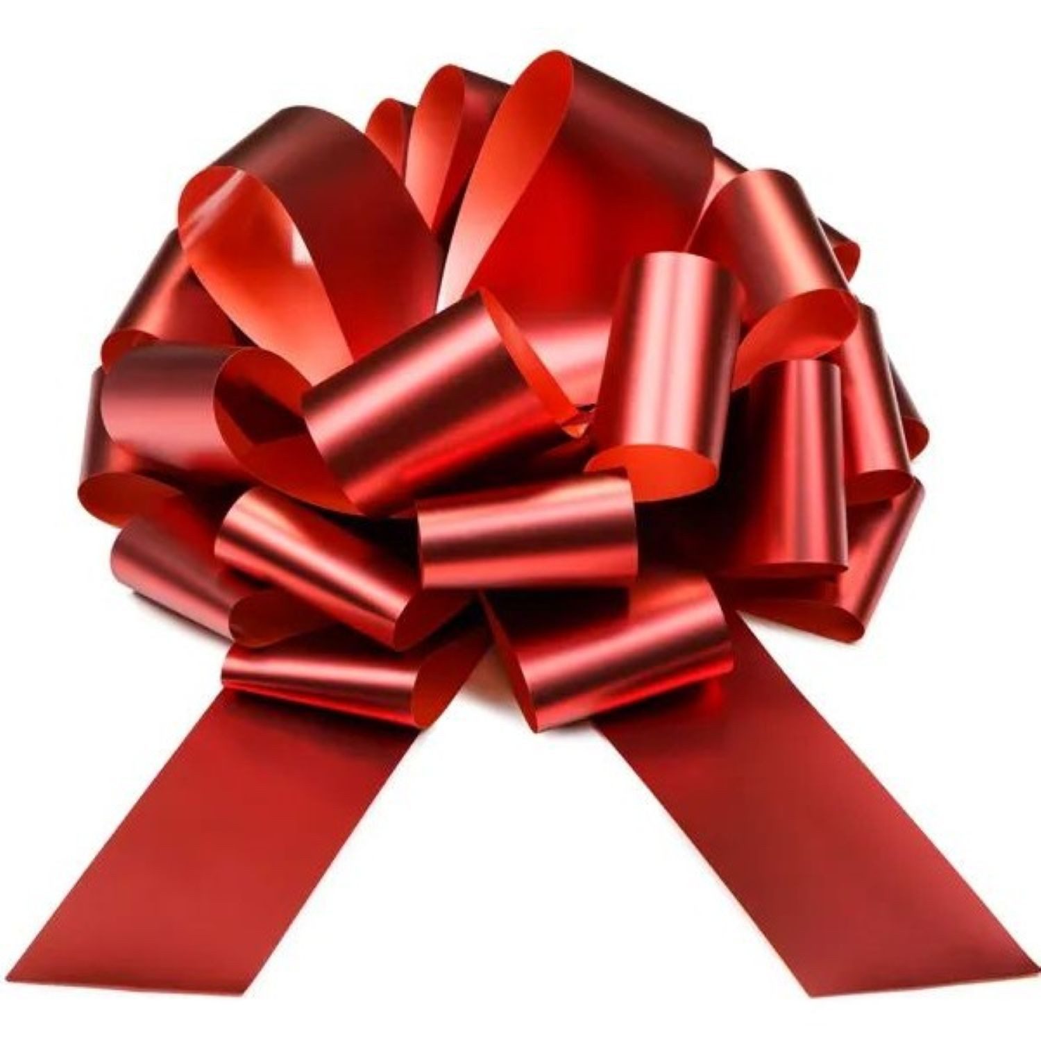 partydeco Geschenkpapier Dekoschleife ø 40 cm, Rot