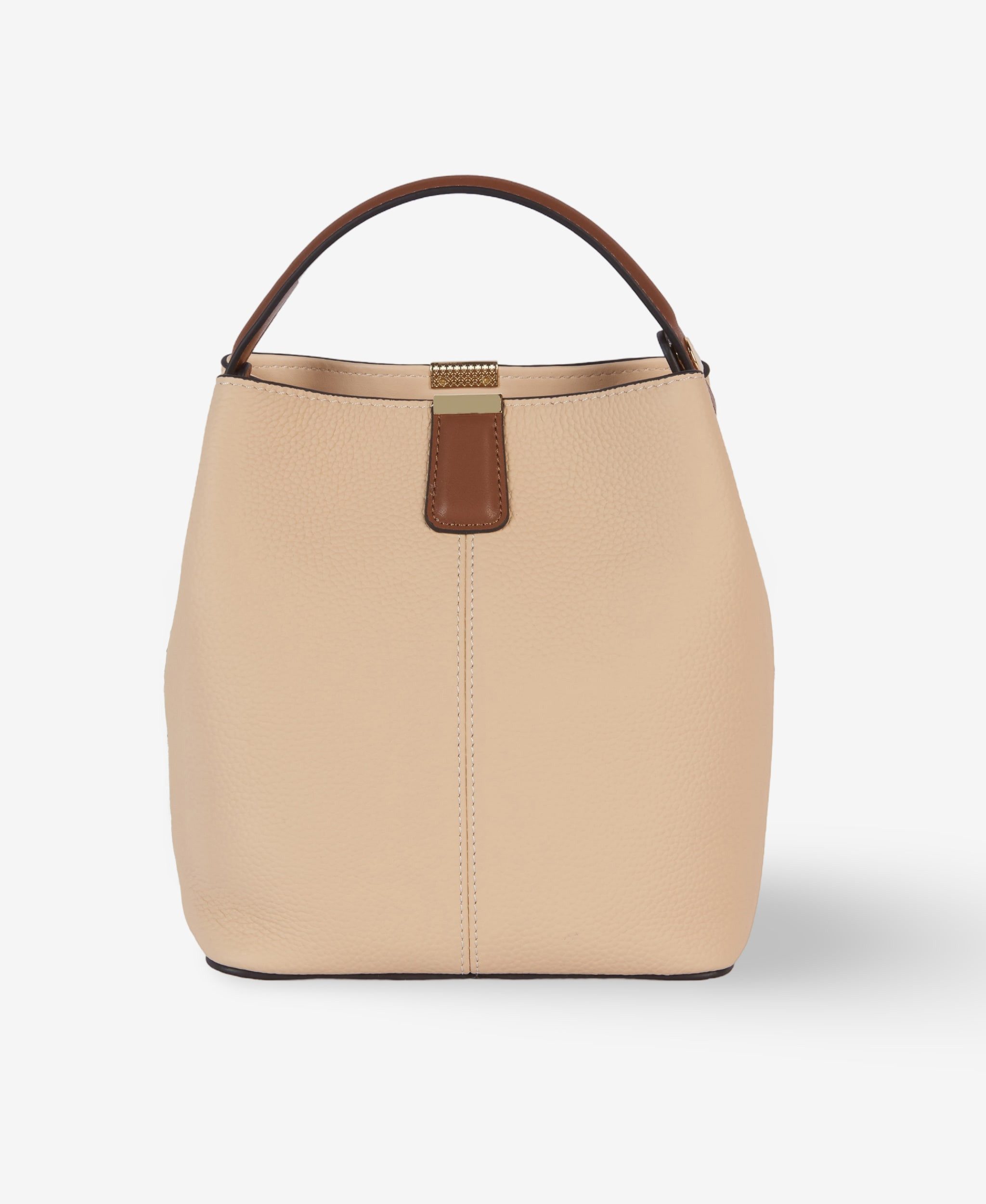 GLAMIRA Handtasche UrbanSphere Beige Henkeltasche (1-tlg), echt Leder, mit geräumigem Hauptfach