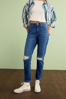 Next Mom-Jeans Mom-Jeans mit aufgerissenem Knie (1-tlg)