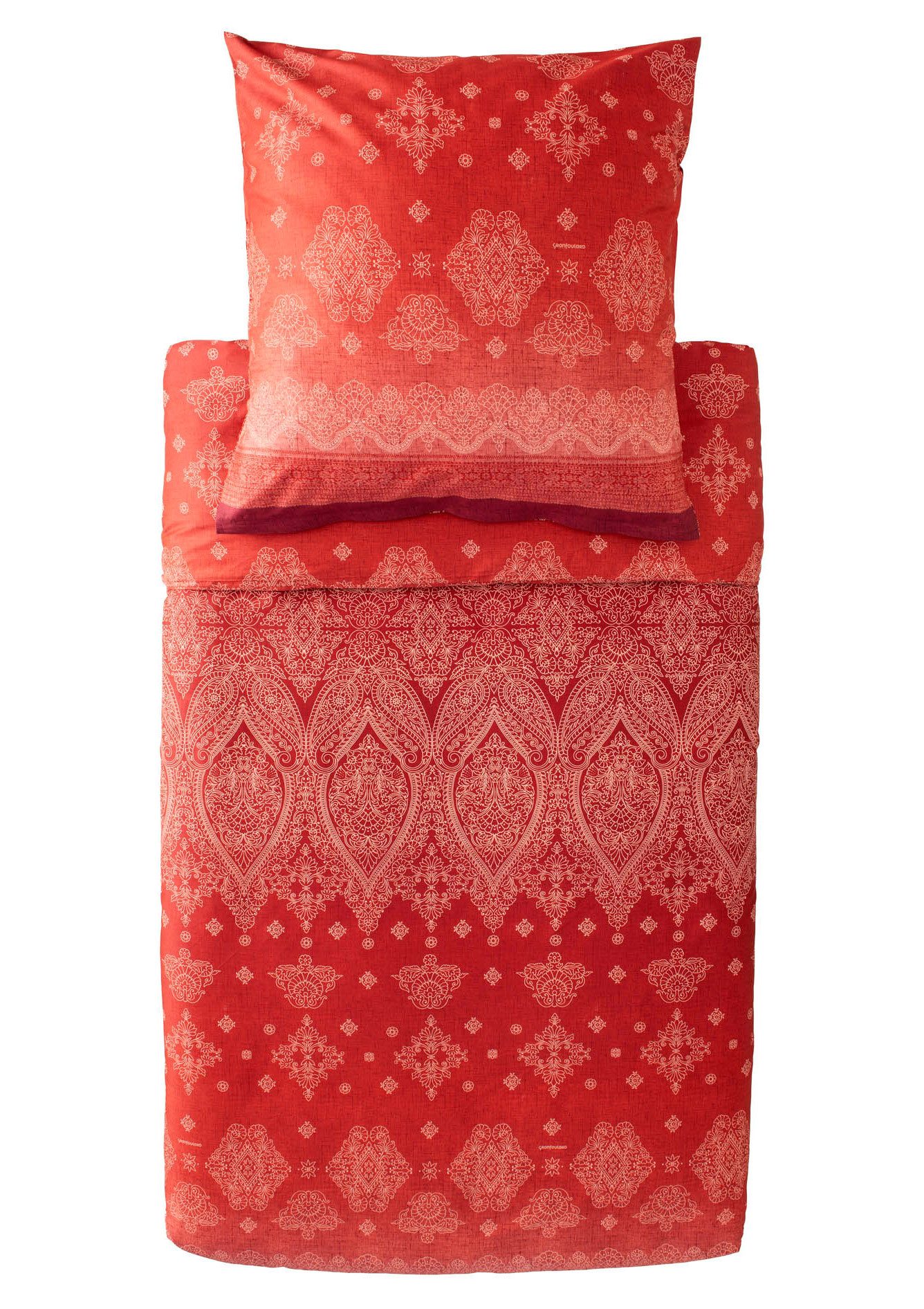 Bassetti Bettwäsche Bassetti Satin Bettwäsche KERALA, R1 Bordeaux