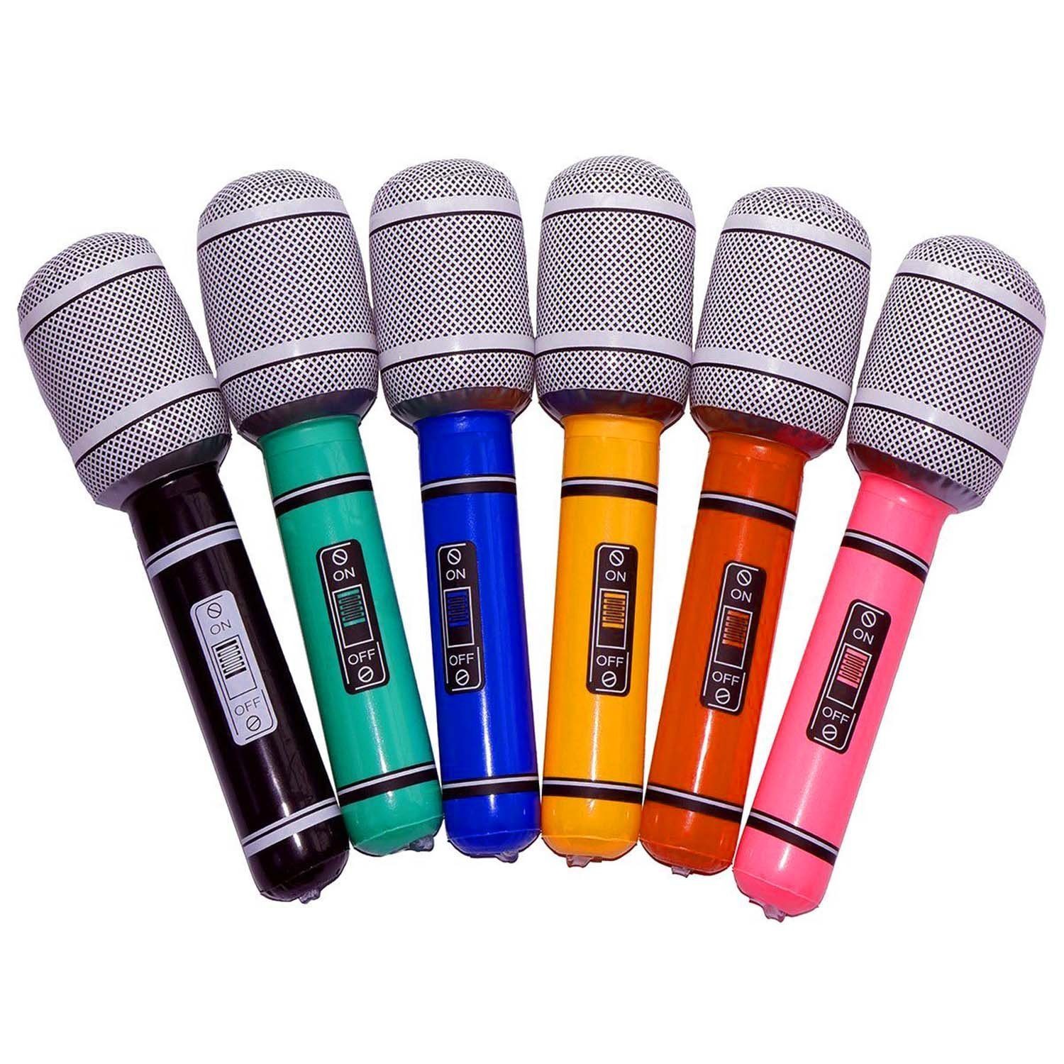 Goods+Gadgets Aufblasbares Partyzubehör Riesiges Luft-Mikrofon, 33 cm Party Micro