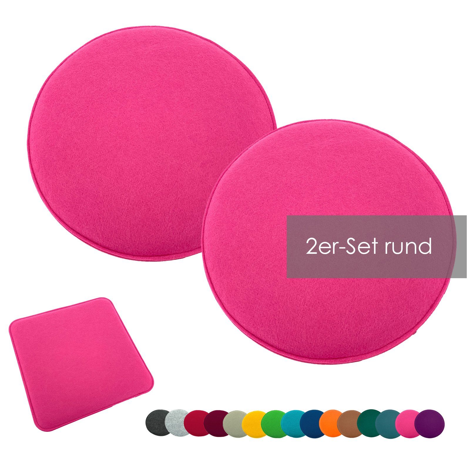 heimtexland Sitzkissen Filz Sitzauflage Stuhlkissen Bankkissen abwaschbar, günstig online kaufen