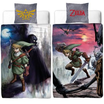 Kinderbettwäsche The Legend of Zelda Bettwäsche Dusk Linon / Renforcé, BERONAGE, 100% Baumwolle, 2 teilig, 135x200 + 80x80 cm