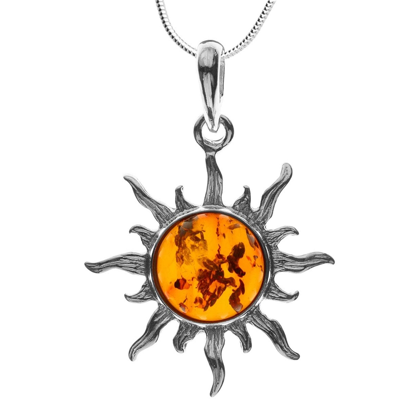 OSTSEE-SCHMUCK Kette mit Anhänger Ostsee-Schmuck Kette mit Anhänger Sonne 3 günstig online kaufen