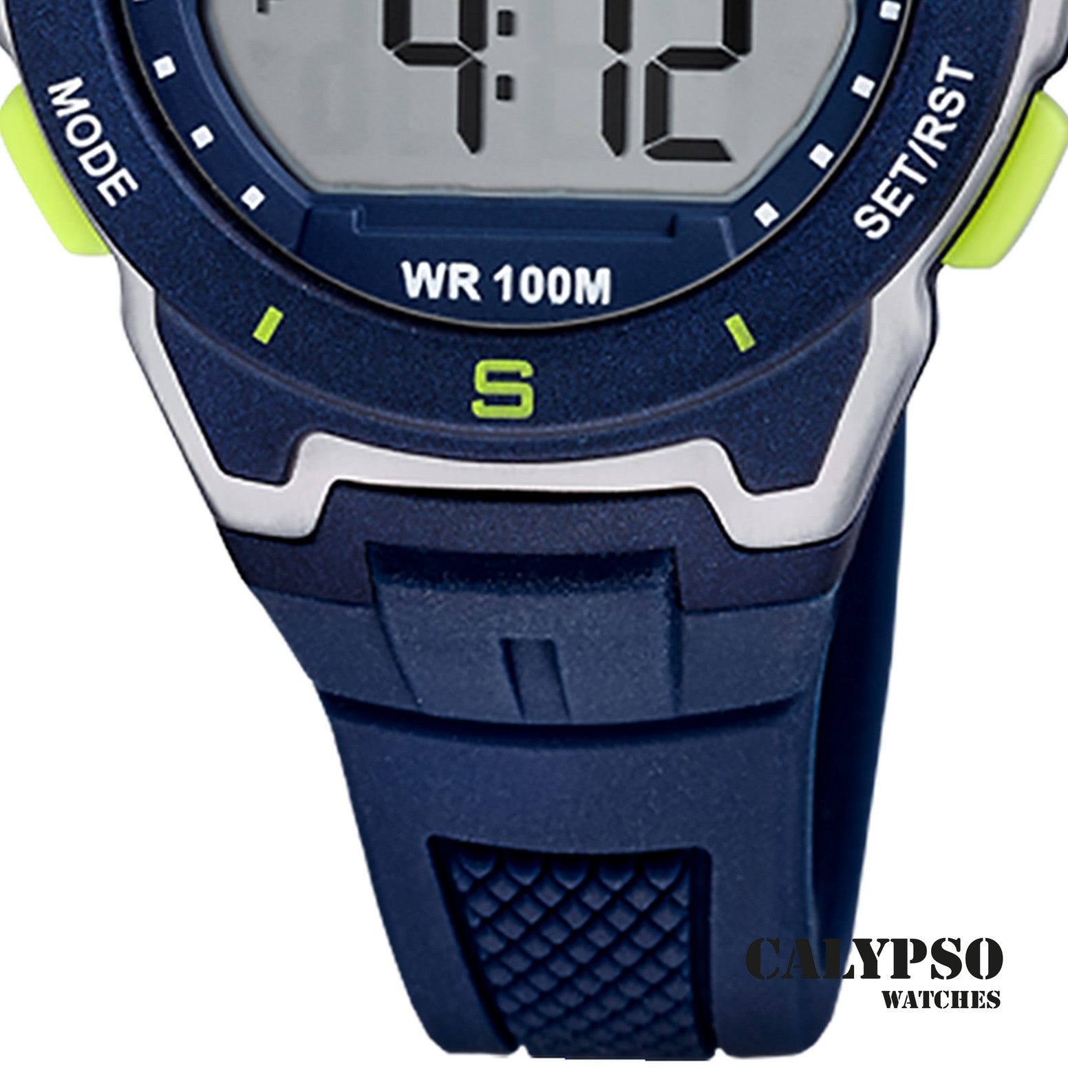 CALYPSO WATCHES Digitaluhr Calypso Herrenuhr Kautschuk dunkelblau, (Digitaluhr), Herrenuhr rund, Kautschukarmband dunkelblau, Sport