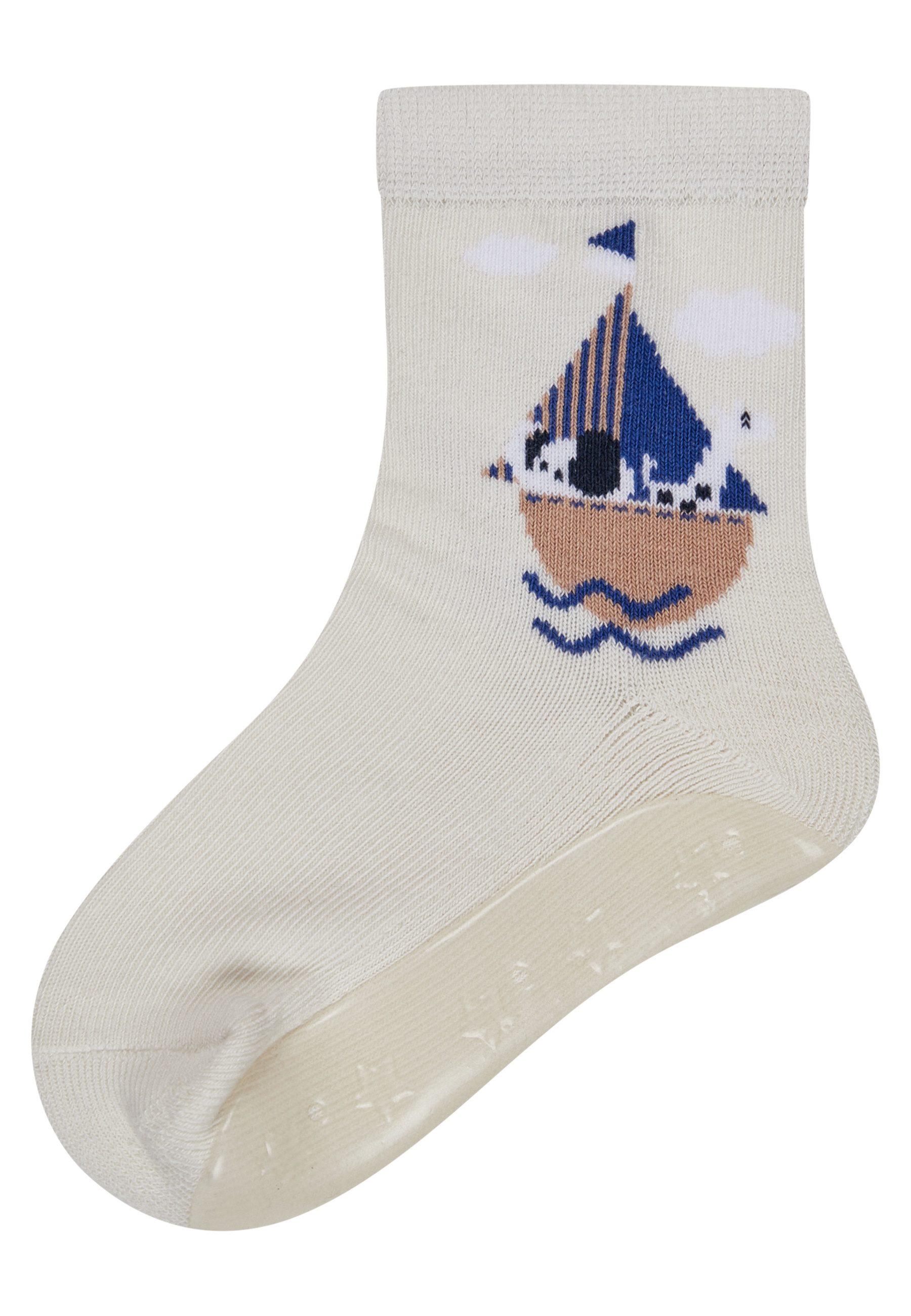Sterntaler® ABS-Socken Fliesen Fitzer AIR Schiff Fliesen Flitzer AIR Schiff, rutschfest, weich & atmungsaktiv