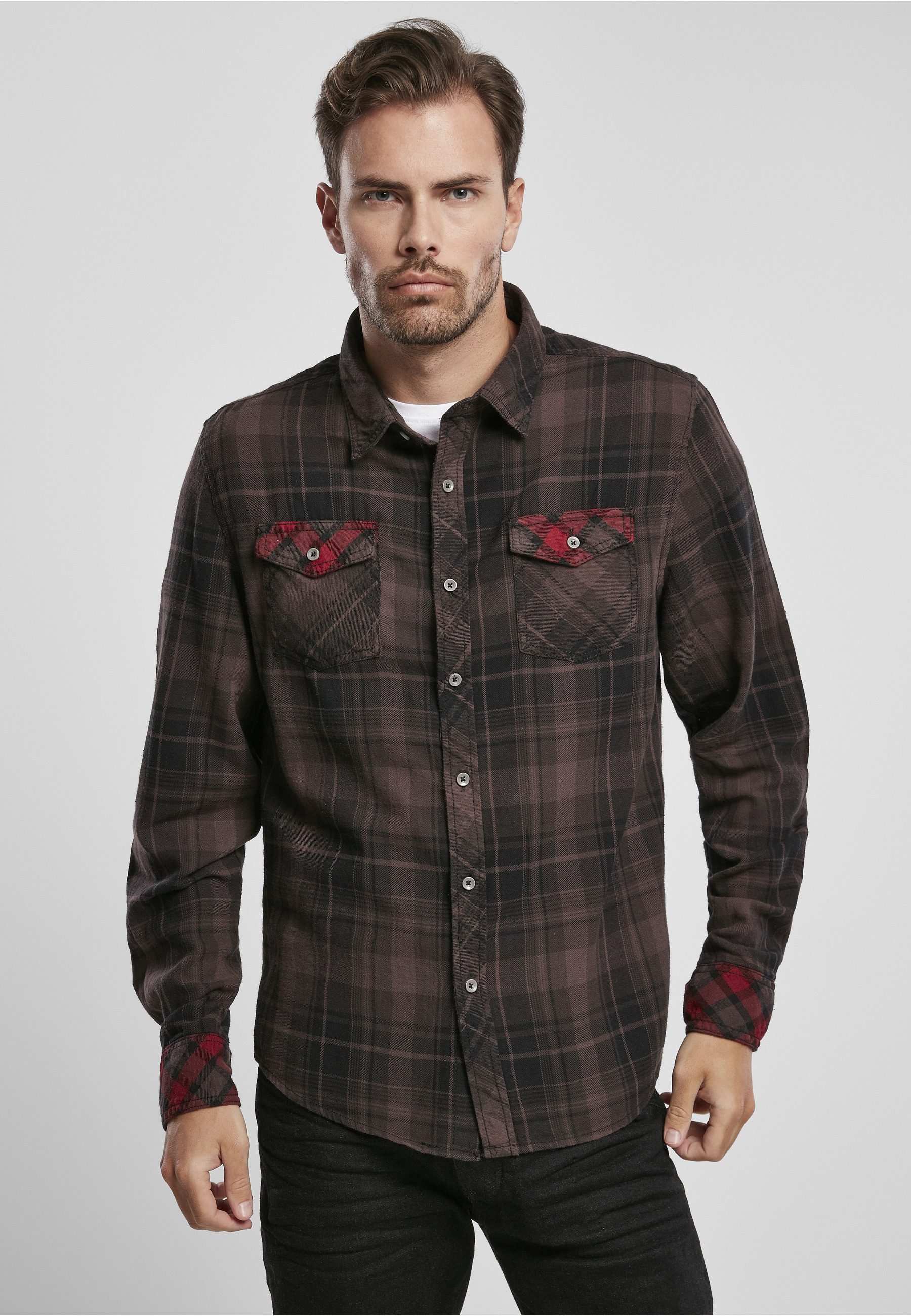 Brandit Flanellhemd Brandit Herren Duncan Checked Shirt (1-tlg)