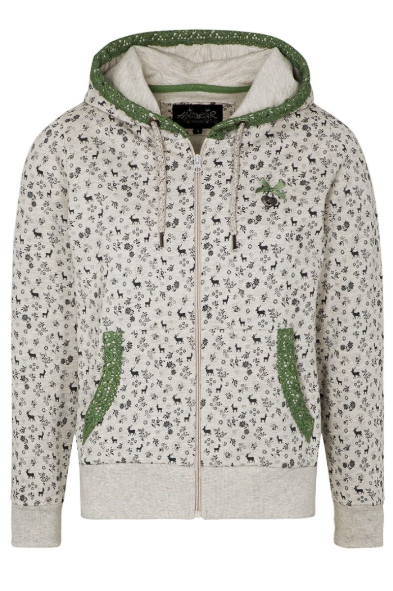 Hangowear Outdoorjacke Sweatjacke Damen - YELA - greige