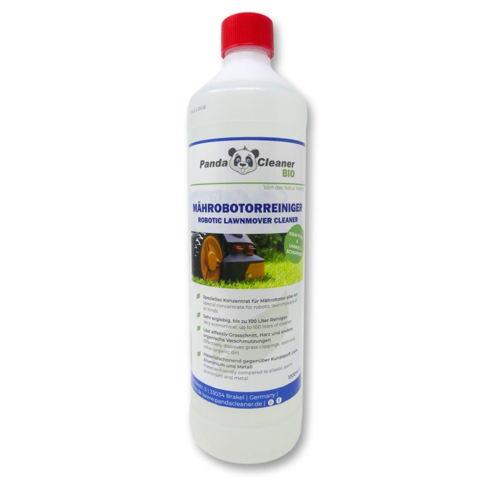 (1l) Reinigungsmittel Rasenmähroboter Reinigungskonzentrat Reiniger Rasenmäher - PandaCleaner