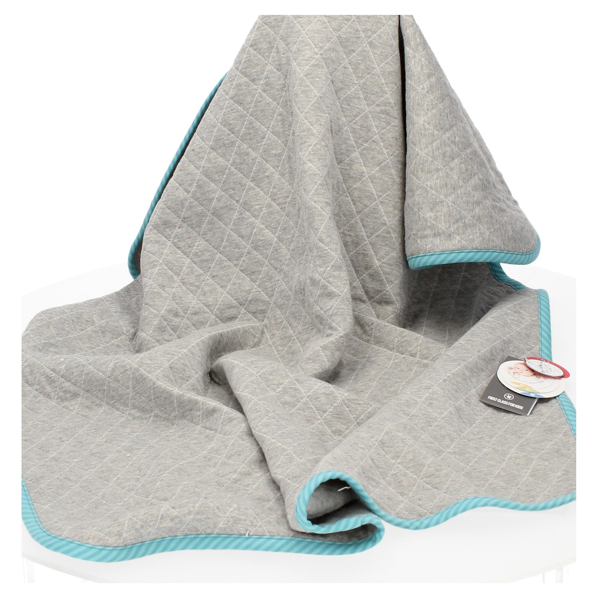 Babydecke Urban Baby Edition grau/blau