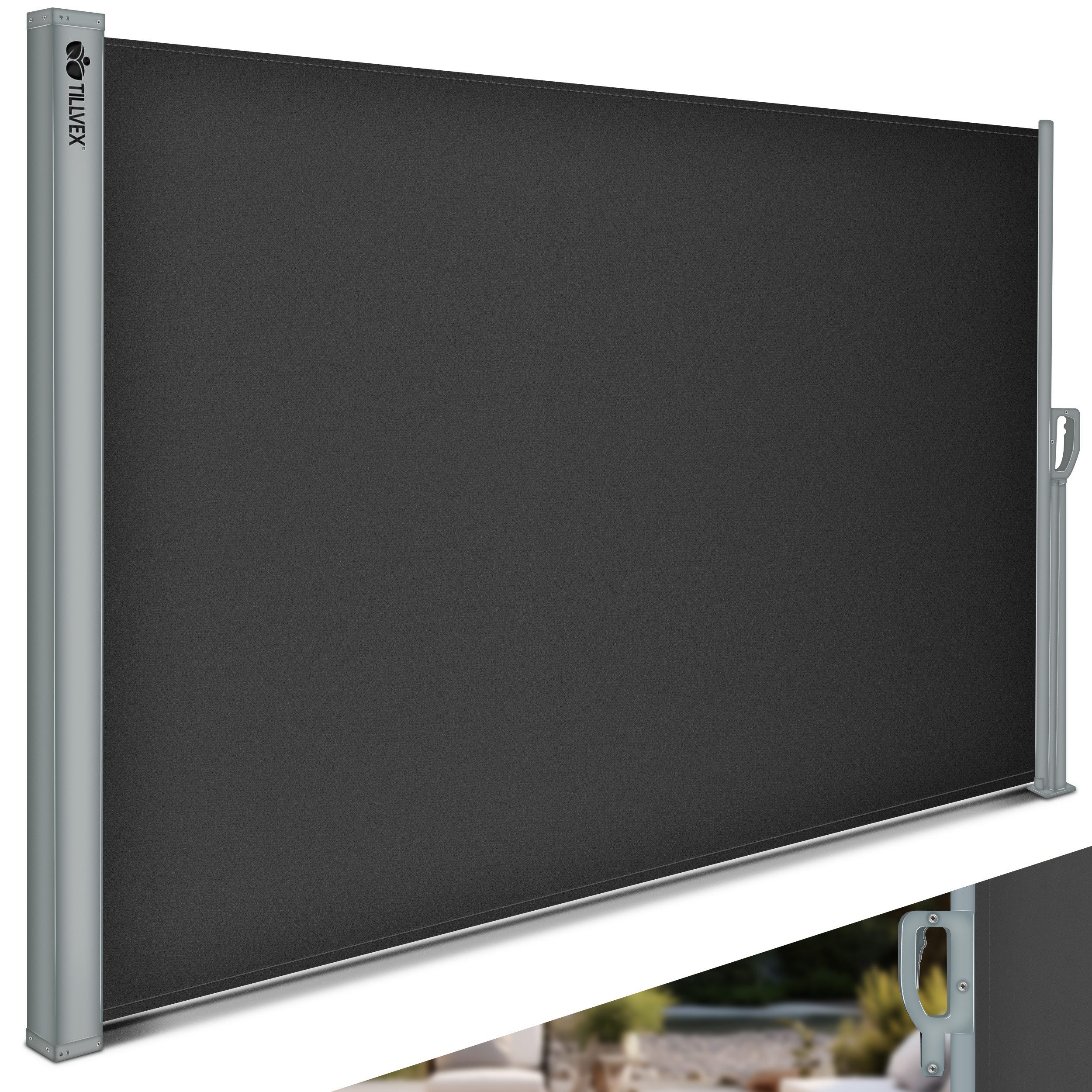 tillvex Seitenmarkise tillvex® Seitenmarkise ausziehbar Markise Wandmarkise günstig online kaufen