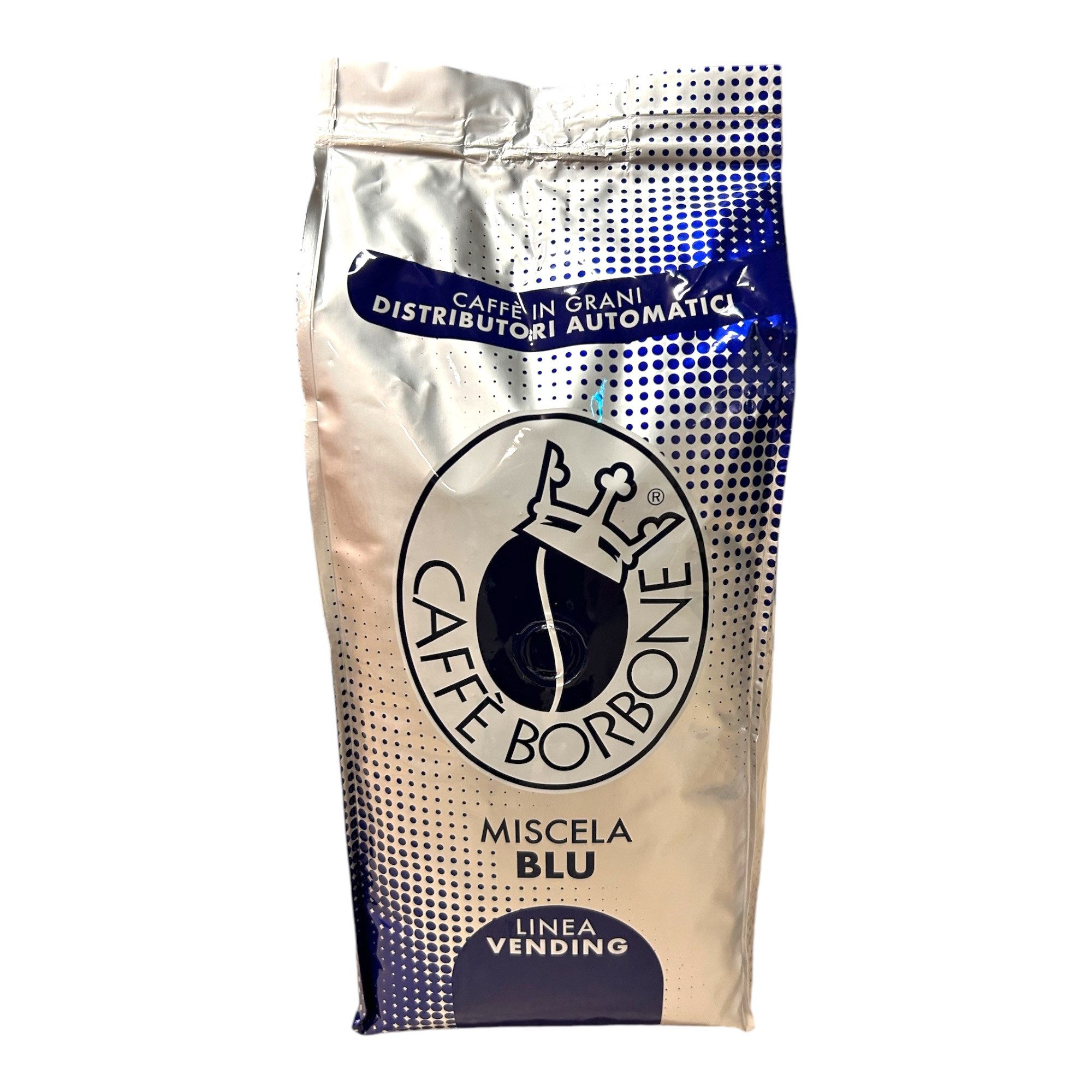 Caffè Borbone Kaffee Caffè Borbone Miscela Blu 1 Kg Kaffeebohnen, 1 x (60 % Arabica und 40 % Robusta, 1000g Röstkaffee, neapolitanische Röstung vollmundig, cremig)