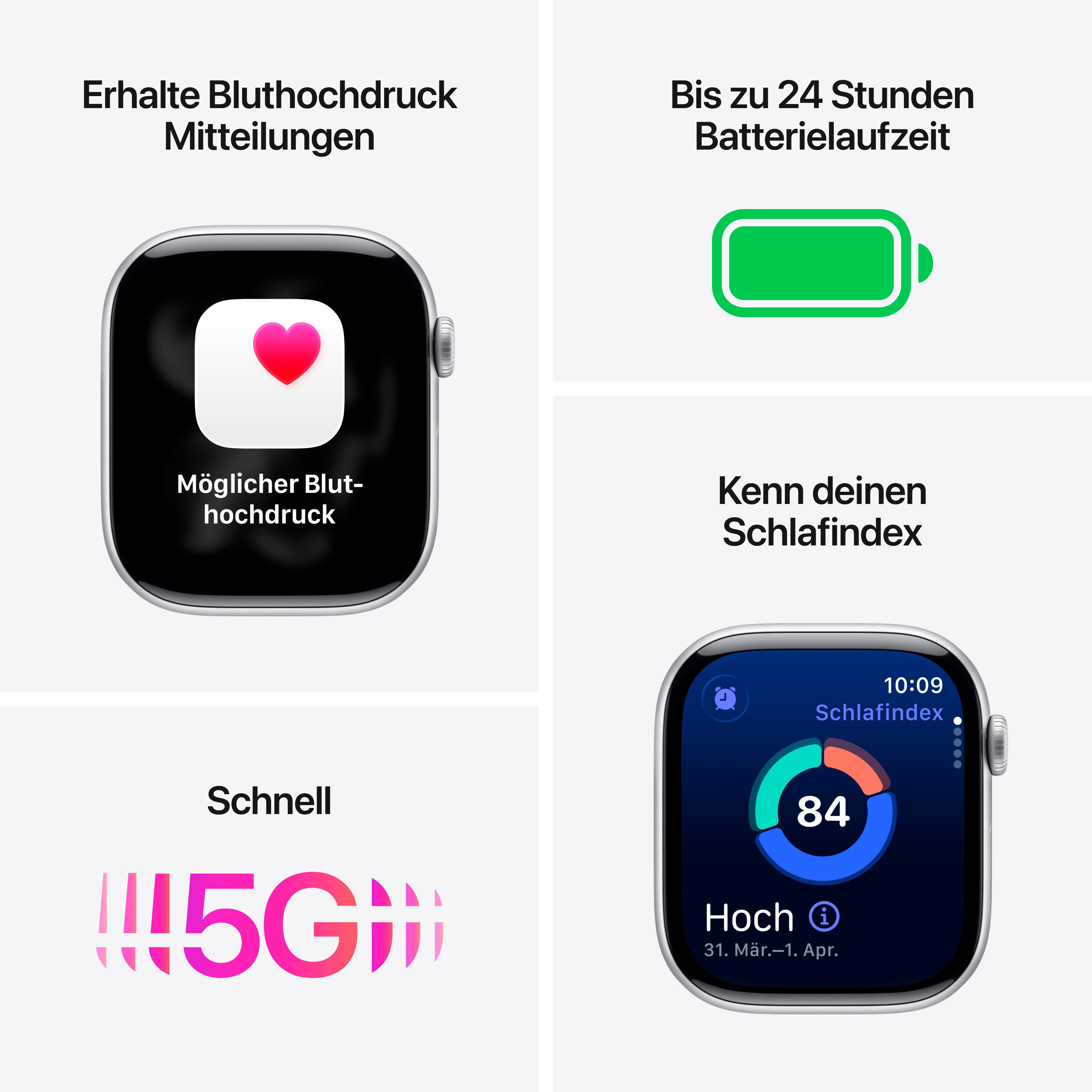 Apple Watch Series 11 Smartwatch (Watch OS), 1-tlg. grau