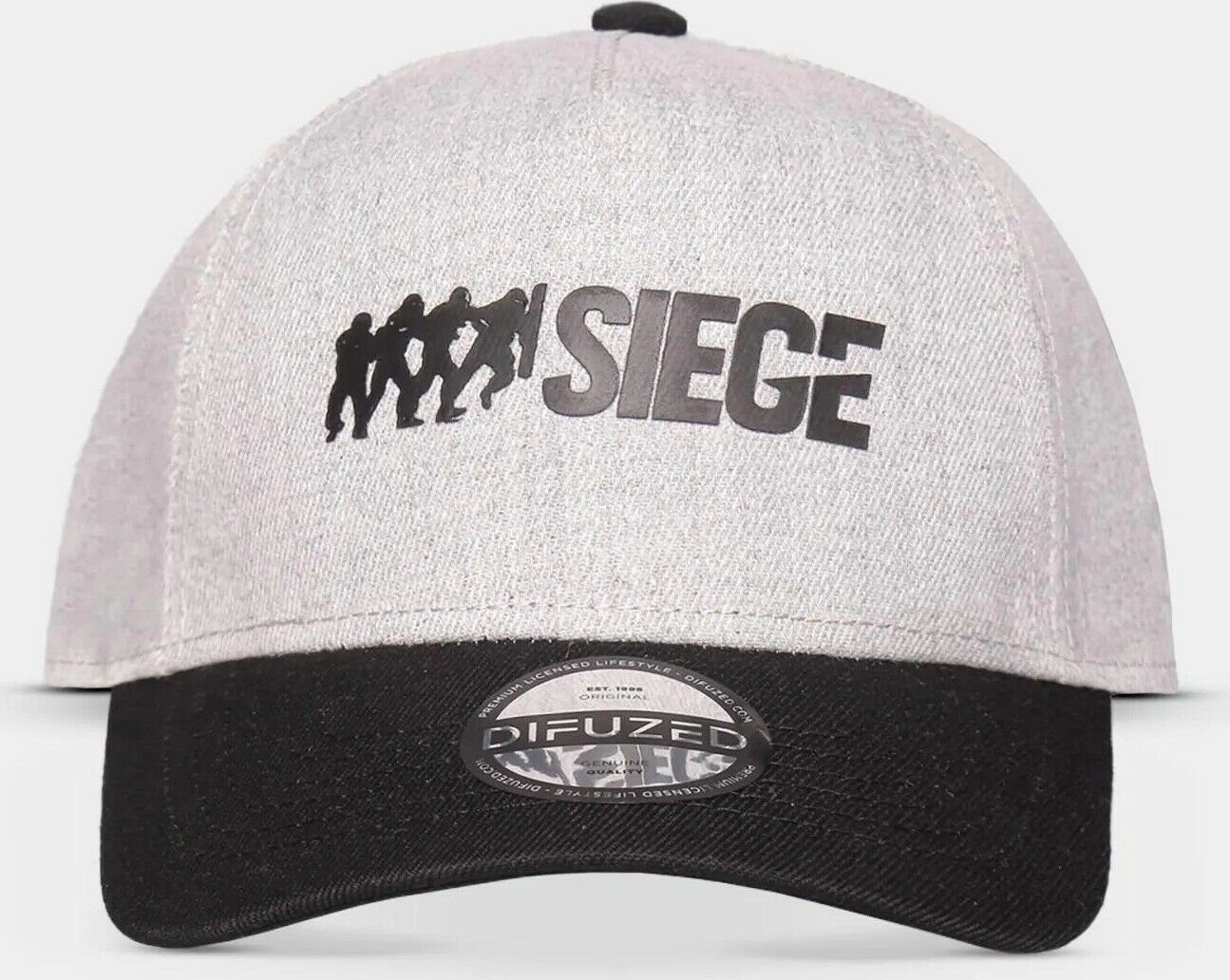 6 Siege Baseball Cap 6-Siege - Logo - Men's Adjustable Cap Grey Neu Top