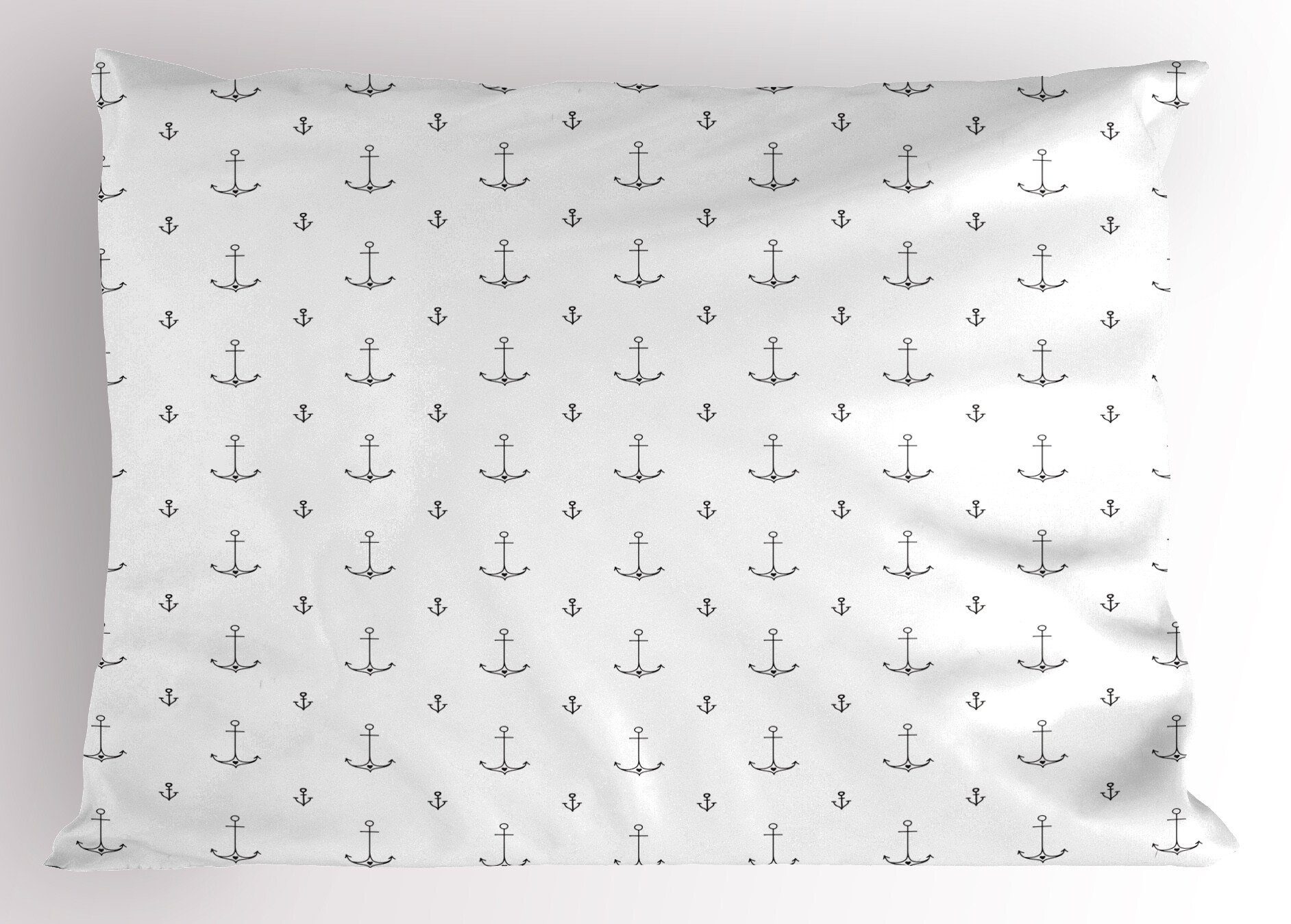 Kissenbezüge Dekorativer Standard King Size Gedruckter Kissenbezug, Abakuhaus (1 Stück), Anker Maritime Meer Artikel Muster