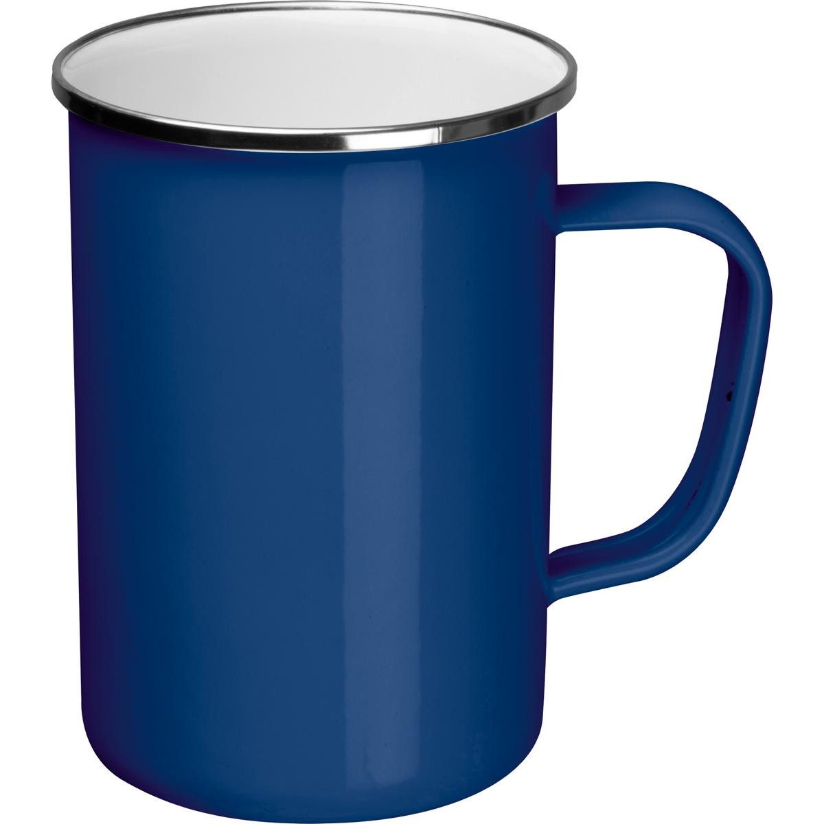 Macma Tasse Emaille Tasse / Füllvermögen: 550ml / Farbe: blau
