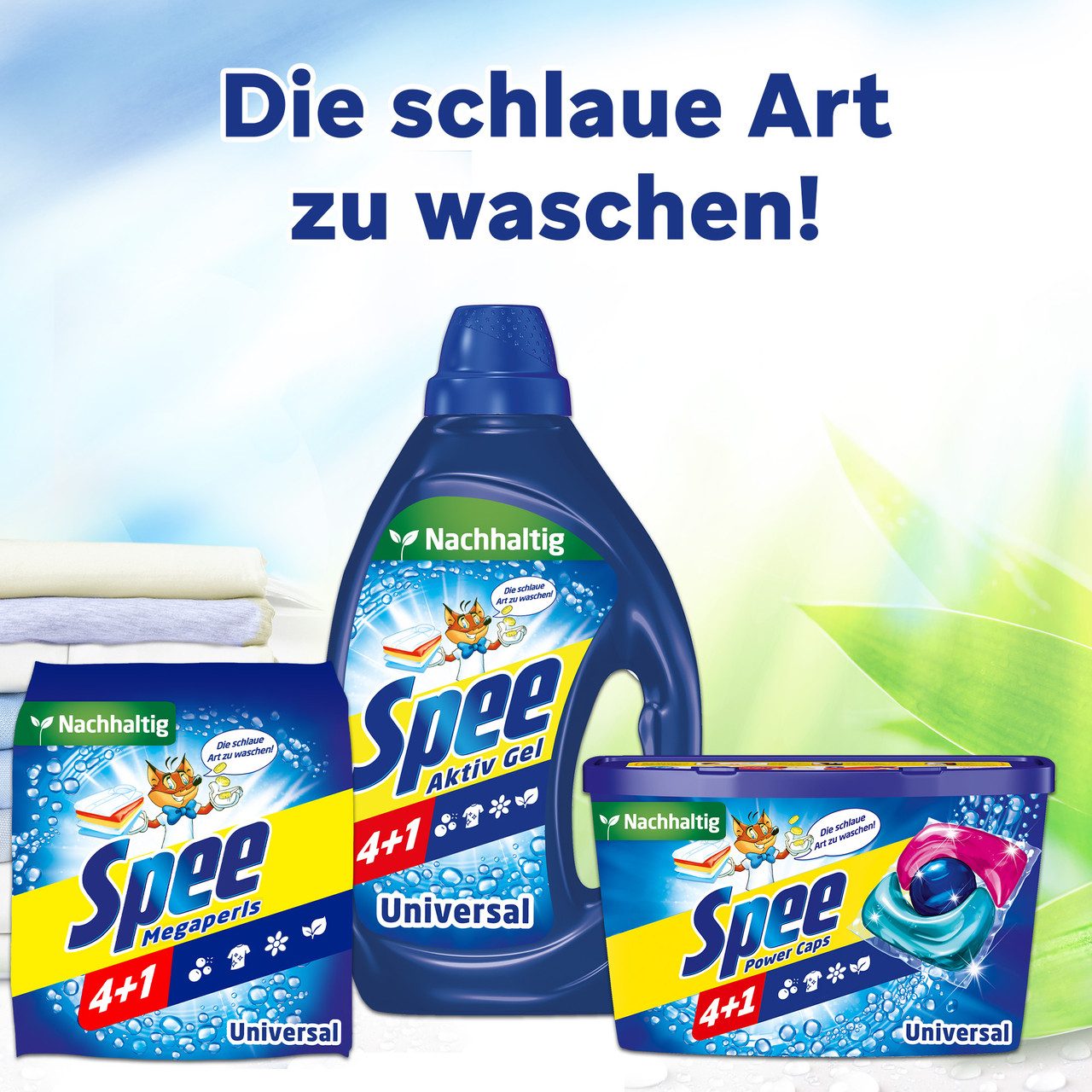 Spee Spee Aktiv Gel 100WL & WC FRISCH Spa Momente Harmonie 50g Vollwaschmittel (Spar-Pack, [2-St. Flüssigwaschmittel & Toilettenstein für Reinheit & Sauberkeit)