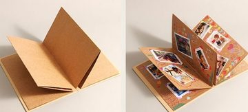 101DIYStudio Fotoalbum zum Einkleben 34 Seiten, Album zum Selbstgestalten (Geschenk Geburtstag Hochzeit Jubiläum, Einzigartige und Kreative Form)