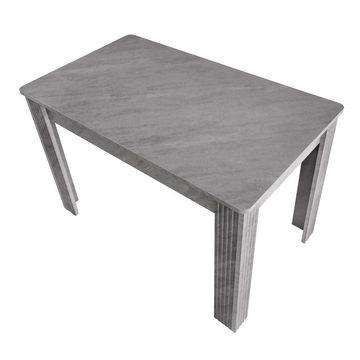 BlingBin Esstisch Kaffee-Freizeittisch (1-St., Rechteckiger Esstisch, 117×68×75CM), Tisch mit vier Beinen