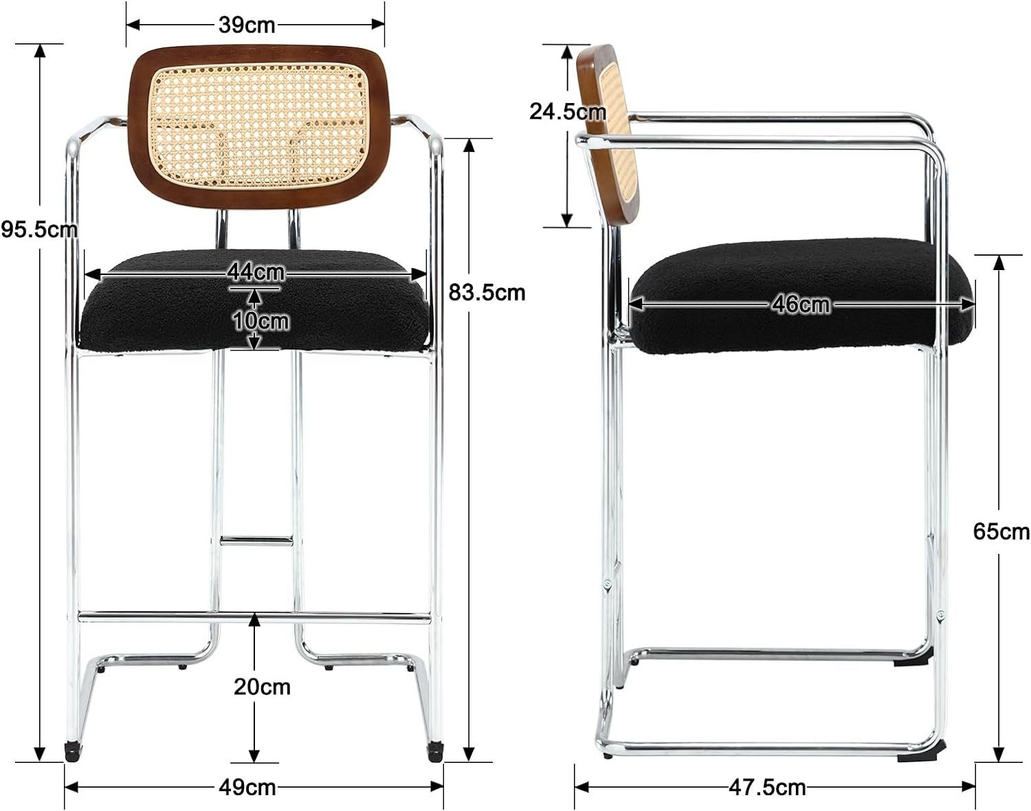 WAHSON OFFICE CHAIRS Barhocker 2er Set günstig online kaufen
