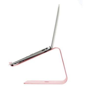 SLABO Notebookhalterung Laptopständer für MacBook / MacBook Air / MacBook Pro / alle Notebooks / Laptops "Aluminium" - ROSÉGOLD / ROSA Laptop-Ständer