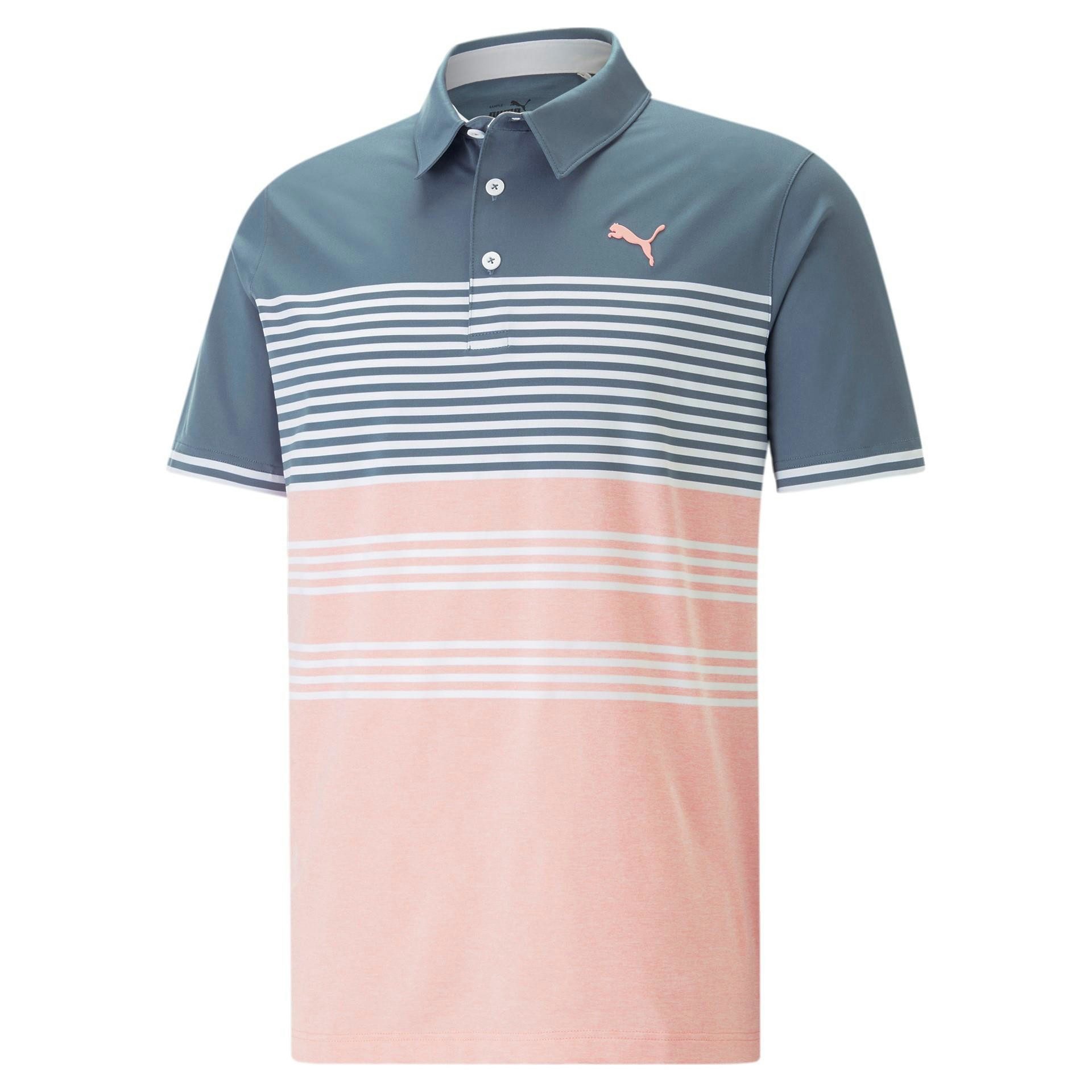 PUMA Poloshirt Puma Golf Polo Mattr Track Grau/Rose Herren