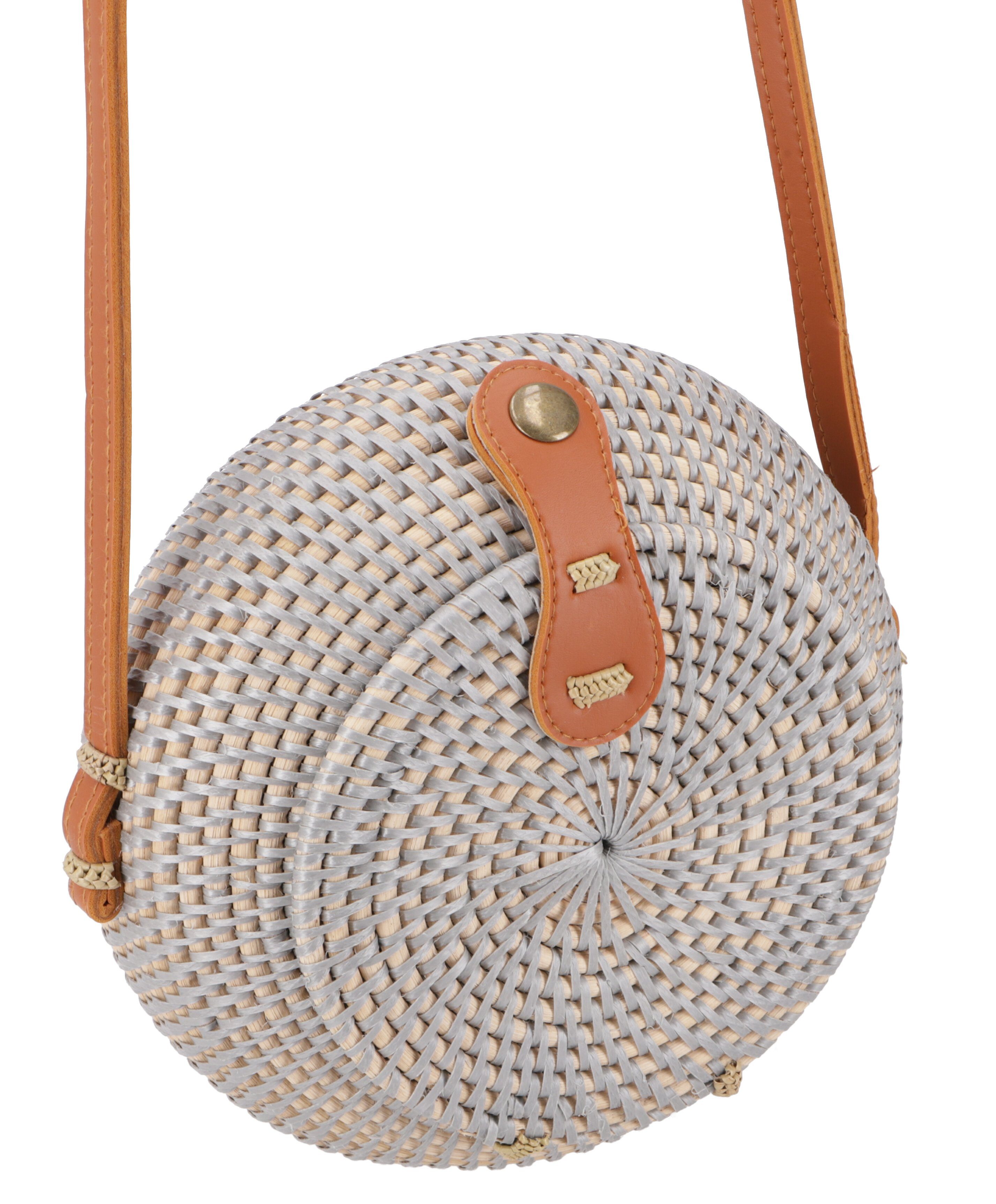 Guru-Shop Korbtasche Geflochtene Handtasche, Korbtasche,..