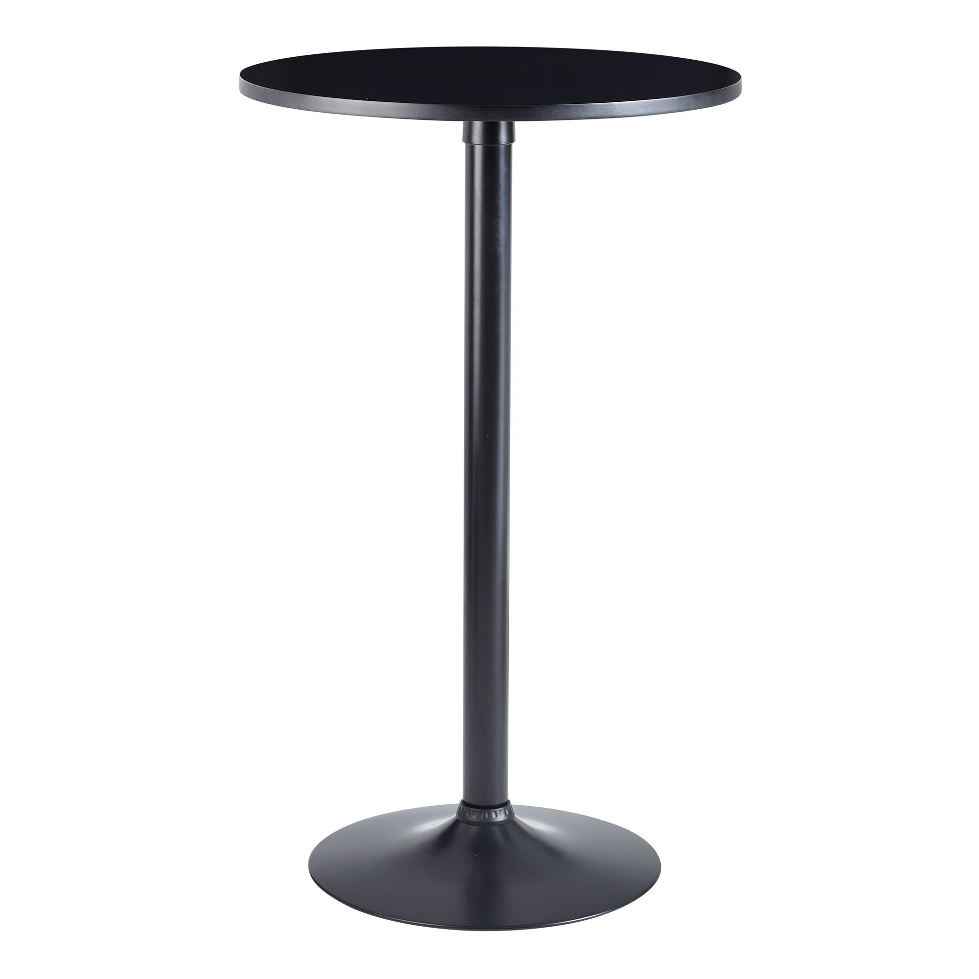 lovingHome® Bartisch Stehtisch Partytisch Design Bartisch Schwarz Stehtisch Ã¸ 60 cm (1 Stück), Ideal für Privat oder Gastronomie geeignet