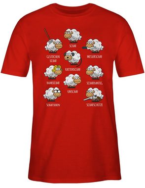 Shirtracer T-Shirt Schafe Schäfchen Schäfer Schaf Sheep Schafbauer Lustig Witzig Schaf
