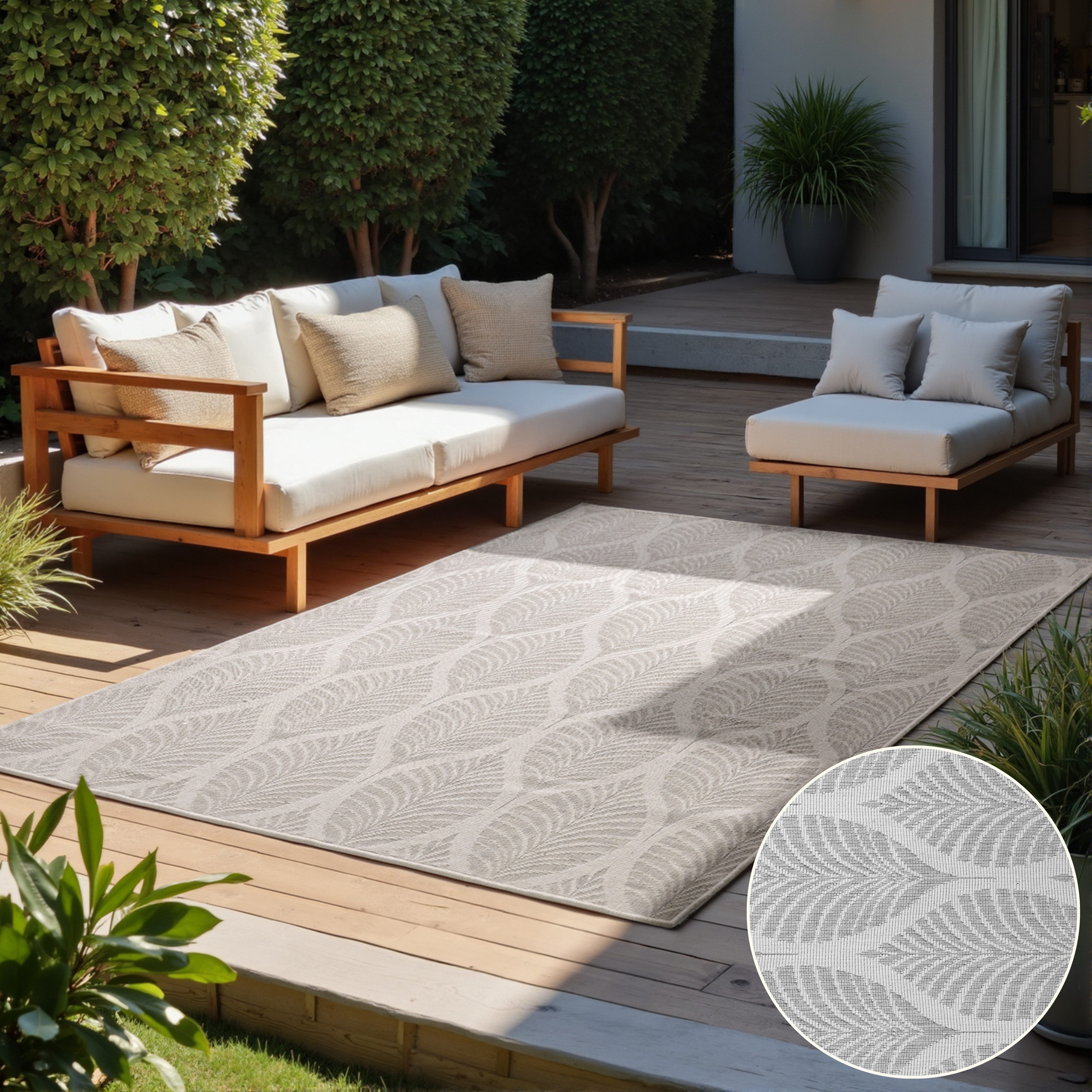 HANSE Home Outdoorteppich Liora Wendeteppich, rechteckig, Höhe: 5 mm, Läufer, In und Outdoor, Flachgewebe, wetterfest, pflegeleicht, robust