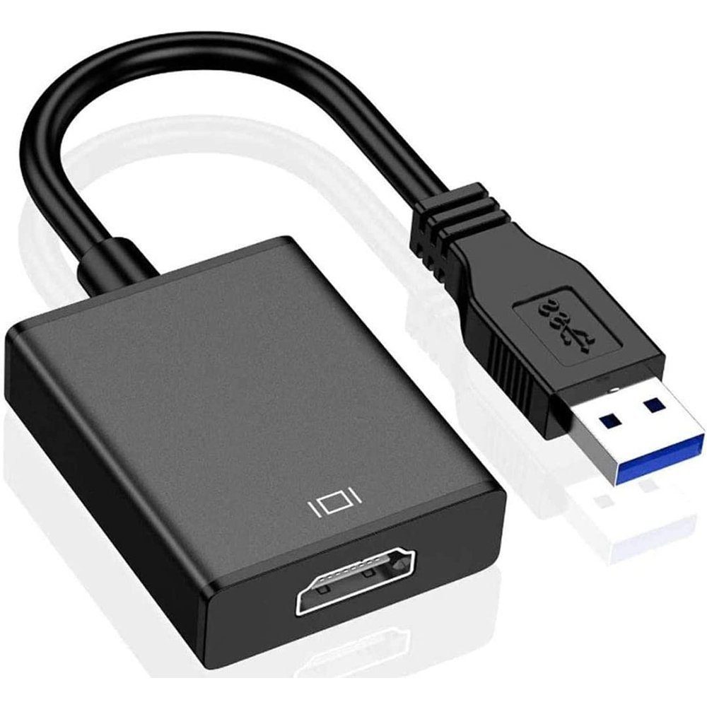 Gontence USB auf HDMI Adapter, USB 3.0/2.0 auf HDMI 1080P Grafikkabel  Konverter Adapter