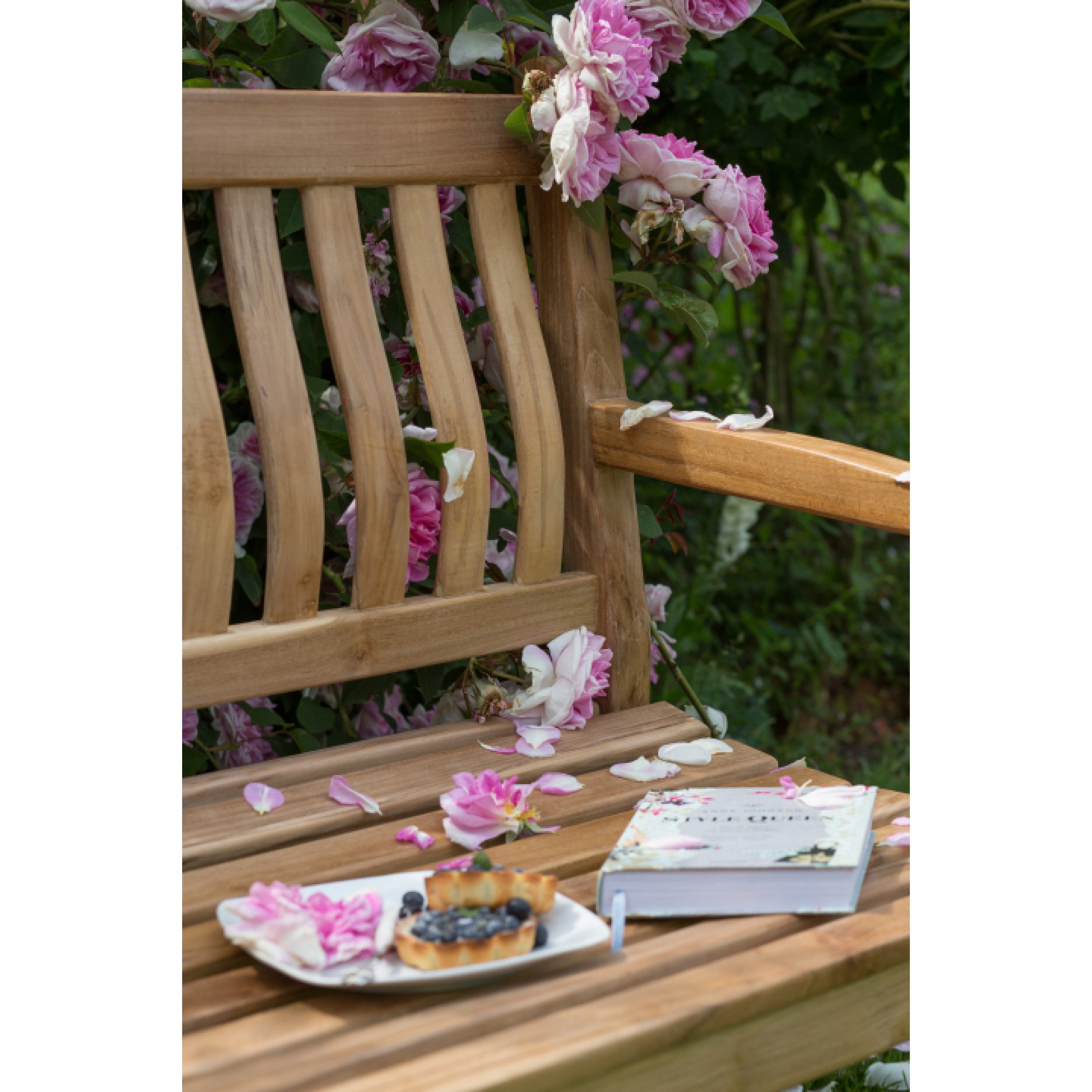 deVries Sitzbank deVries Landhausbank "MENDIP" aus Teakholz Premium Gartenbank 140 x