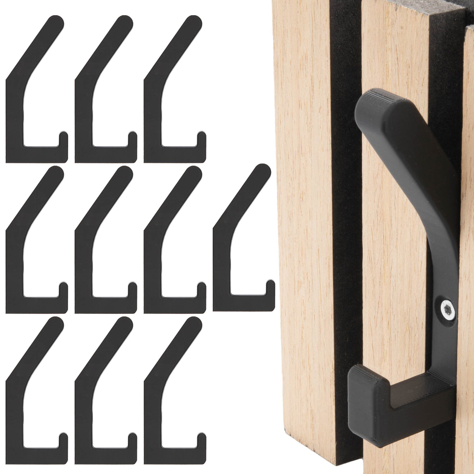 TSB Werk Kleiderhaken Garderobenhaken Akustikpaneele Kleiderhaken, (10-St), günstig online kaufen