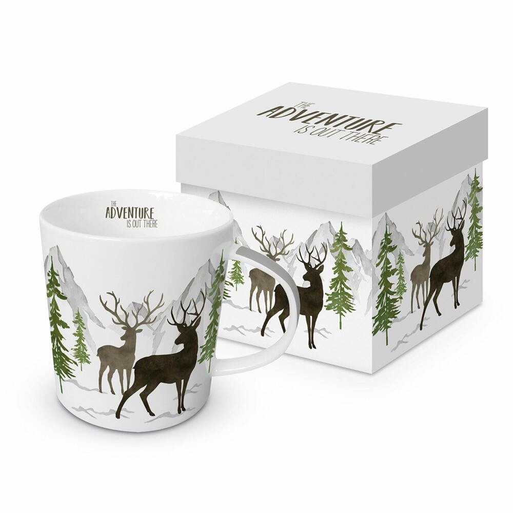PPD Tasse Adventure Deer White Trend Mug 350 ml, Bone China