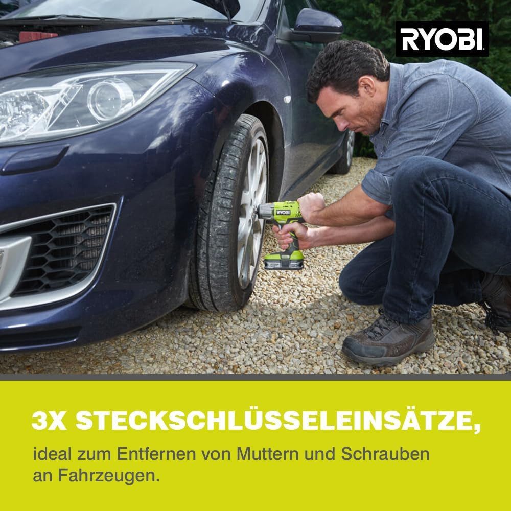RYOBI Akku-Schlagschrauber, RYOBI 18 V ONE+ Akku-Schlagschrauber R18IW3-120S3 (max. Drehmoment 400