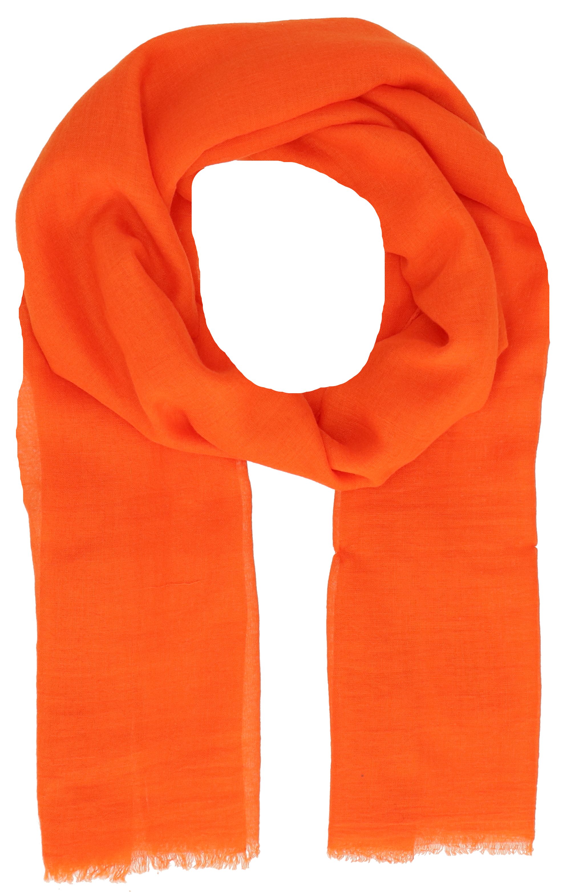 orange in Schal Unifarben, halsüberkopf hauchfeiner Accessoires Modeschal Unifarben Sommerschal