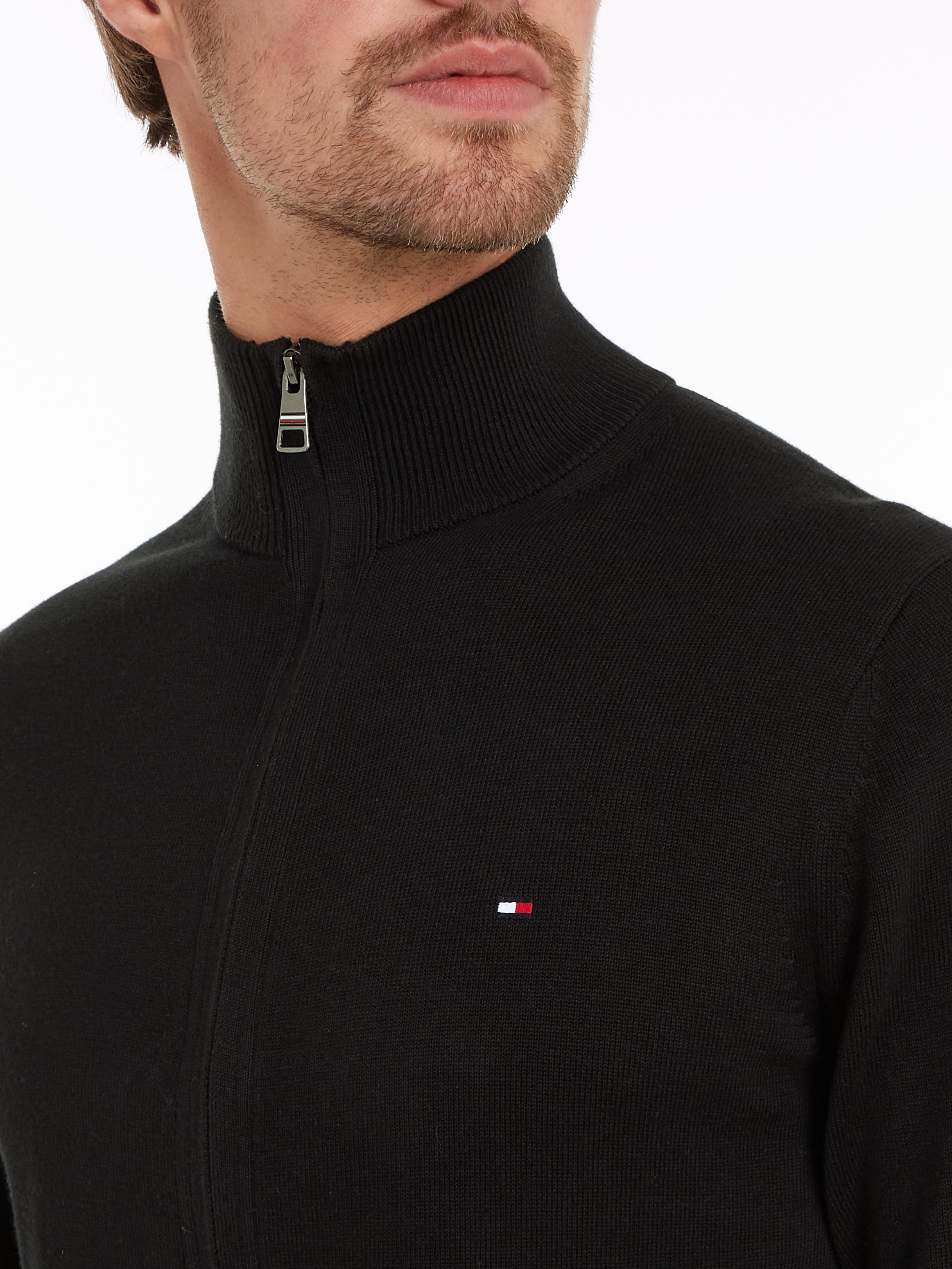 Tommy Hilfiger Cardigan PIMA ORG CTN CASHMERE ZIP THRU – Bild 5 von 5