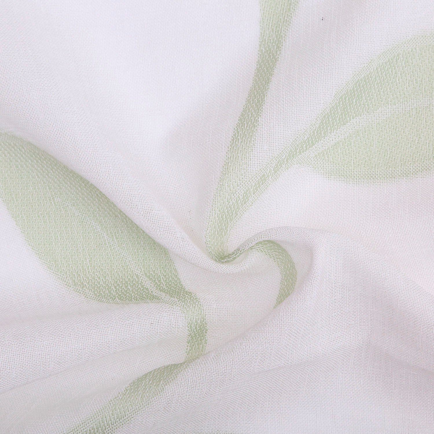 line Fertigschal Gardine mint/offwhite Kräuselband Gerster, (1 transparent, Orsina, nature St), - Wirkware,