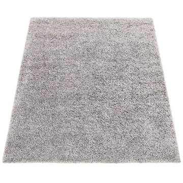 Hochflor-Teppich Wohnzimmer Shaggy Unifarben Weich Teppich, Paco Home, Läufer, Höhe: 49 mm