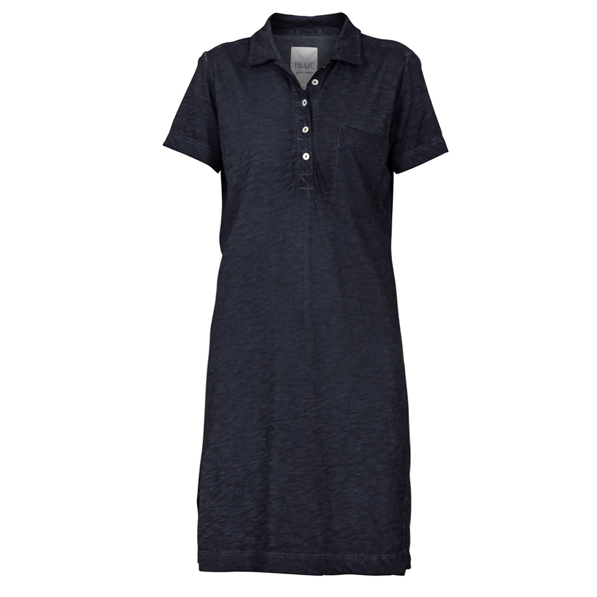 Blue Sportswear Shirtkleid Elena Polo Dress Kleid aus Baumwolle in versch. Farben Navy