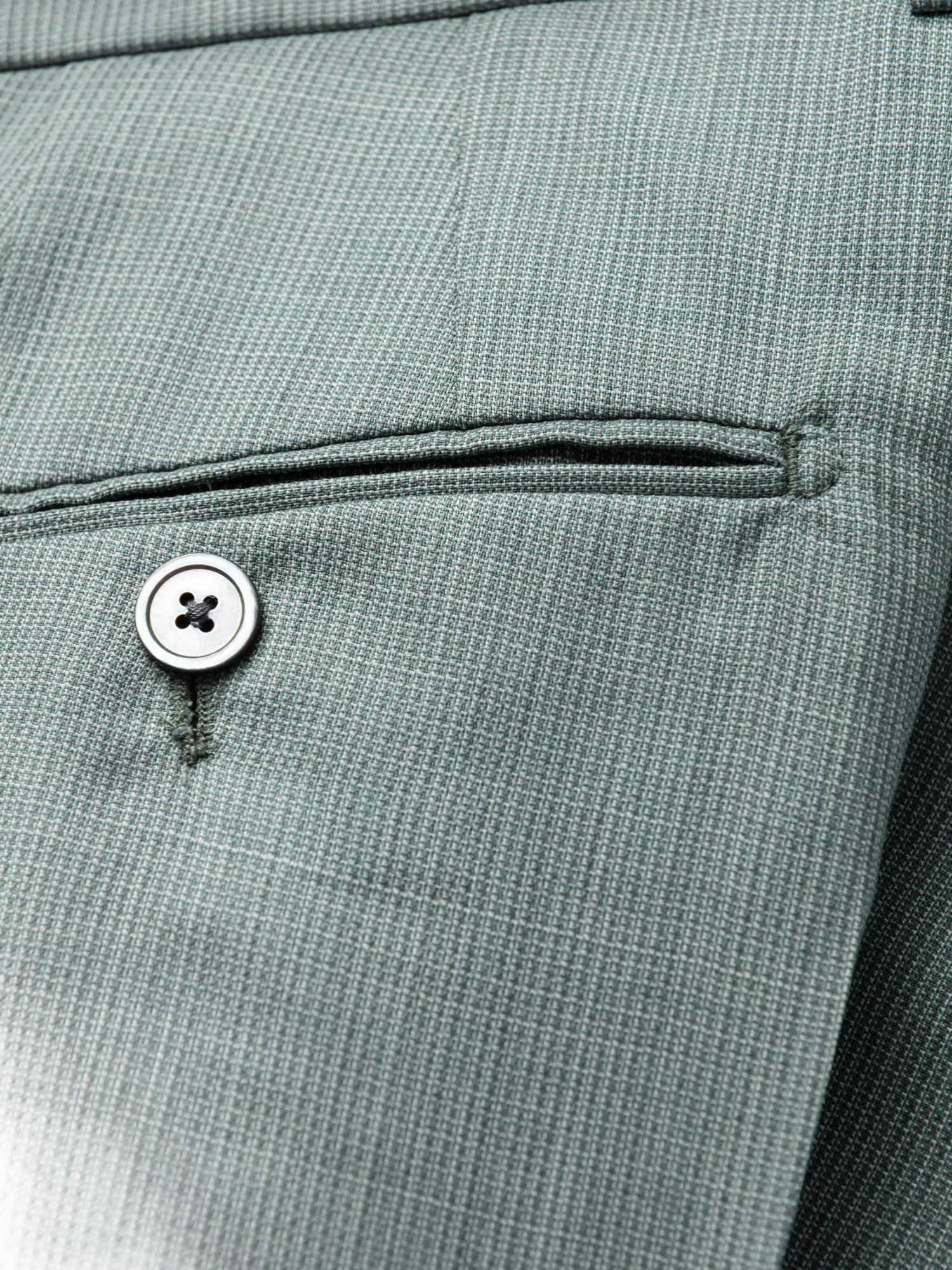 JOOP! Stoffhose grün, Business, Wolle, Unifarben, Slim Fit