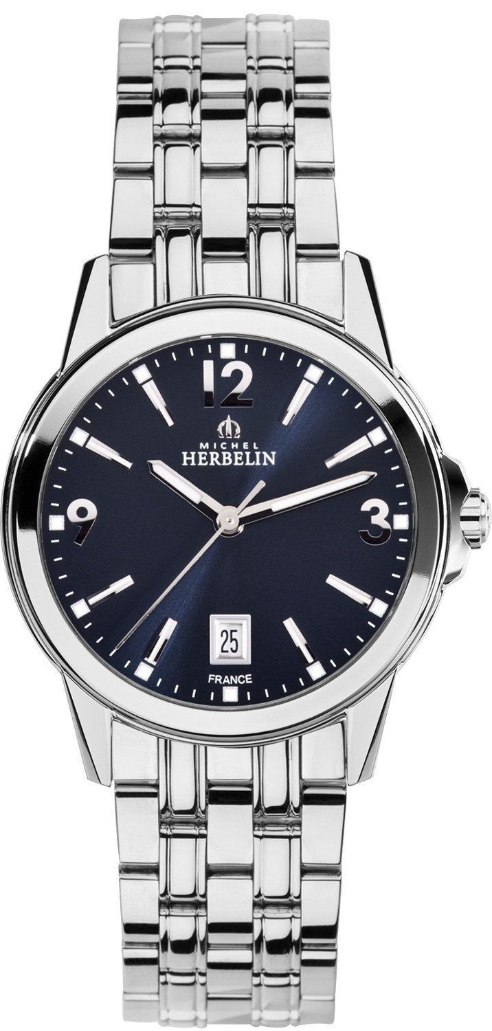 Michel Herbelin Quarzuhr Michel Herbelin Damen Uhr 14250/B25 Ambassade  Edelstahl Quarz, (1-tlg)