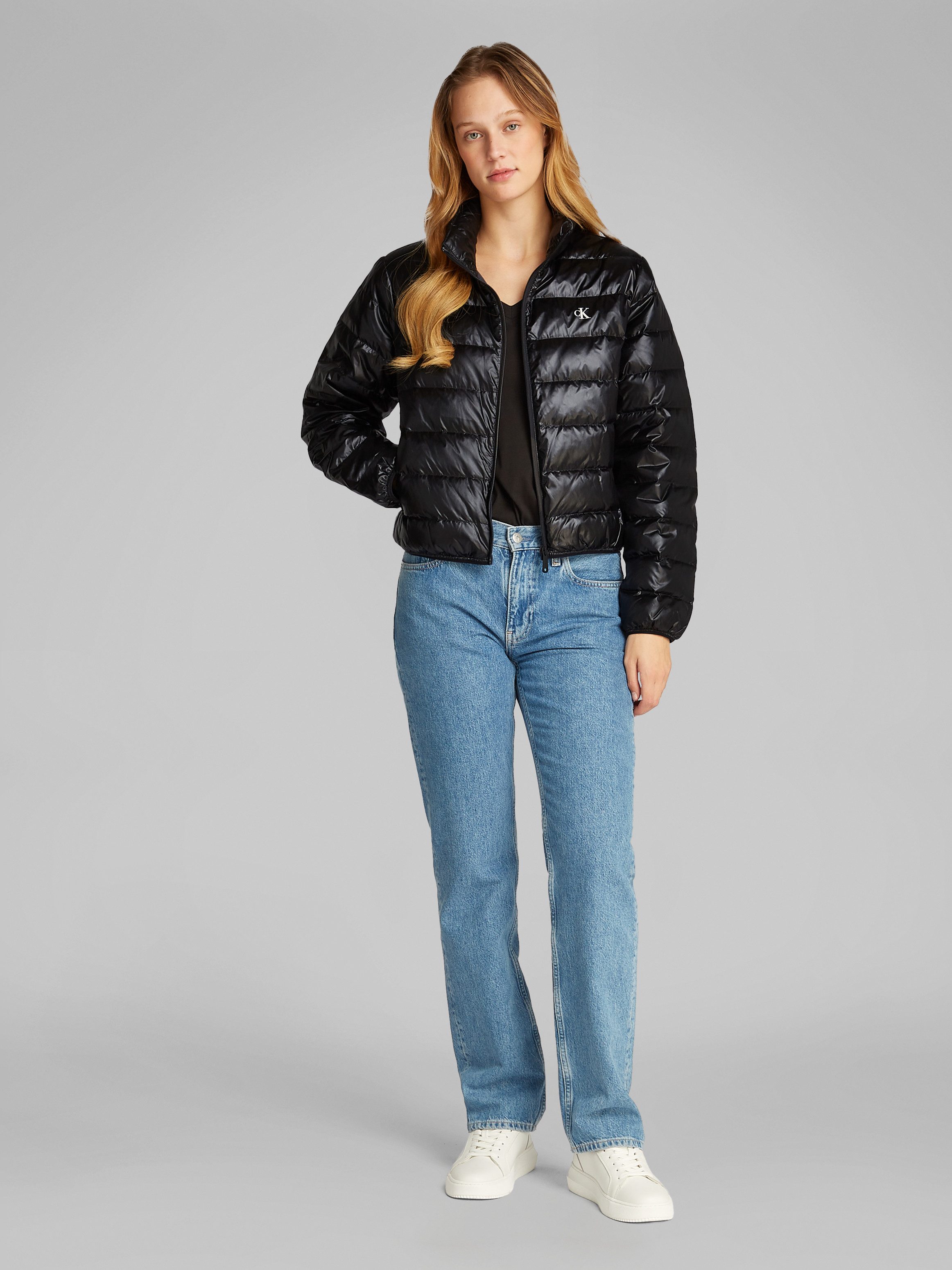 Calvin Klein Jeans Steppjacke UL DOWN SHINE PUFFER mit Logodruck