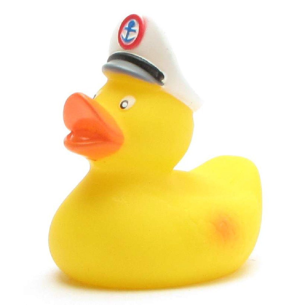 Duckshop Badespielzeug Mini Quietscheentchen Kapitän 5 cm - Badeente