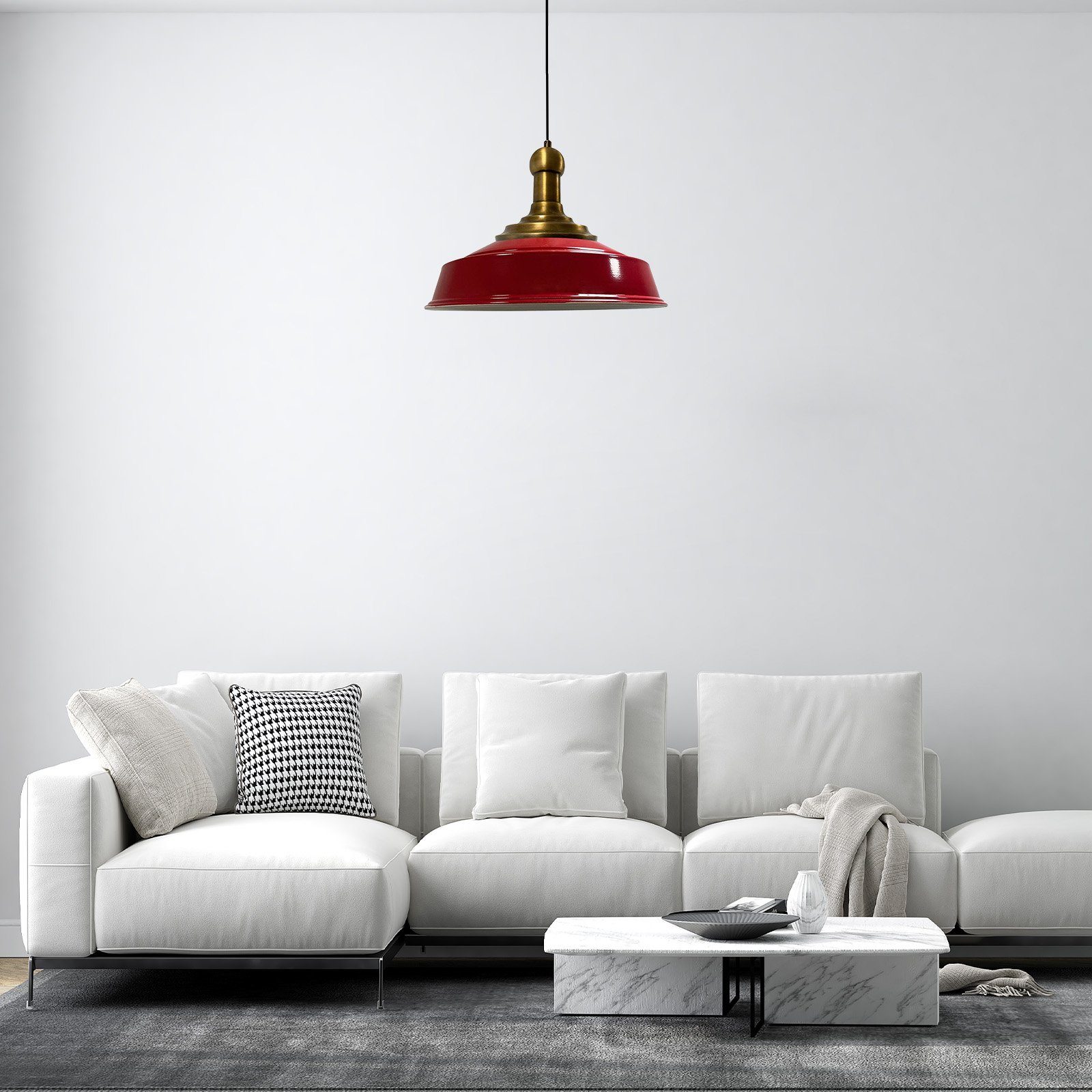 Bamyum Pendelleuchte Bamyum Pendelleuchte Asletl-Knob Hängelampe Ø41 cm Vintage Lampe, ohne Leuchtmittel