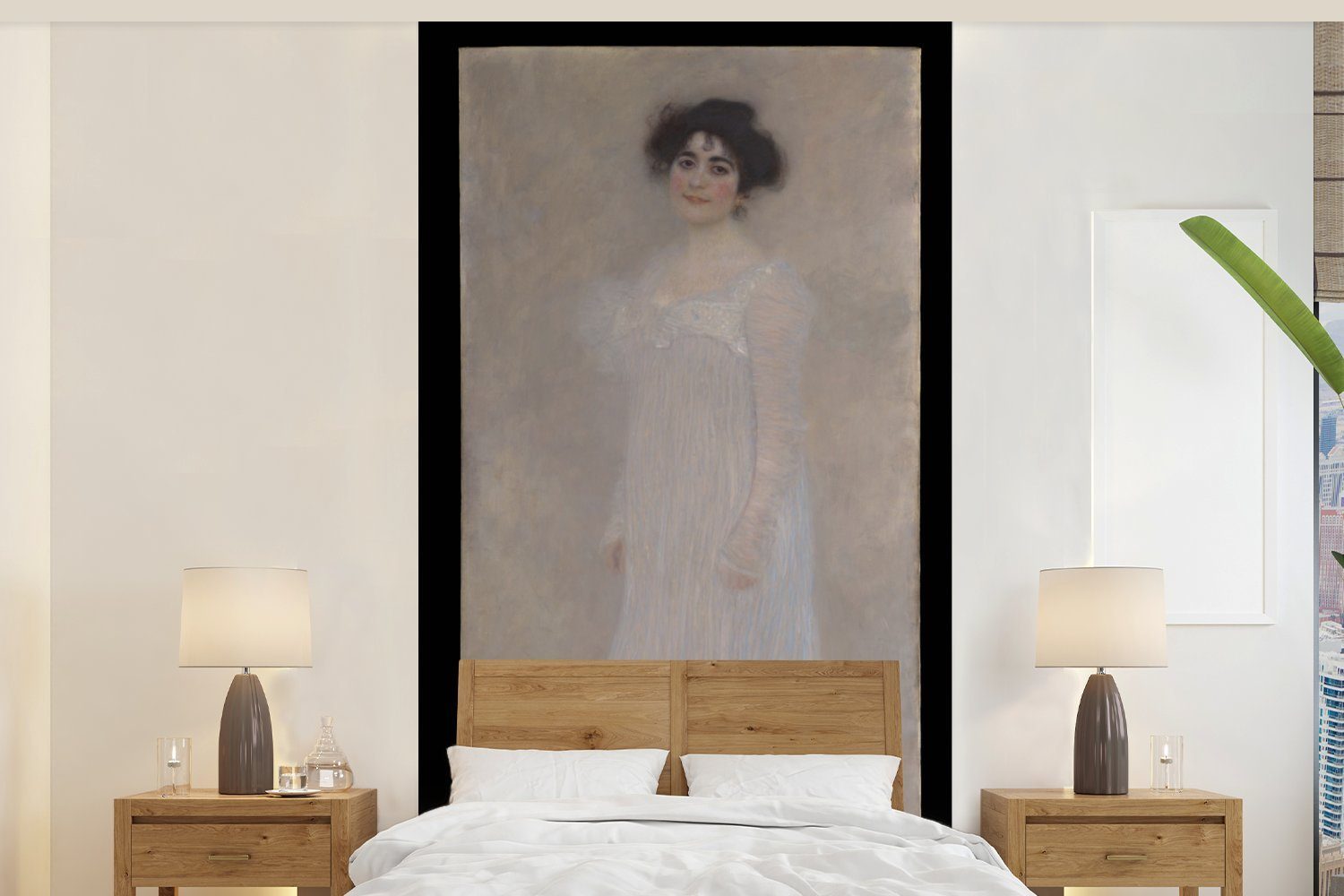MuchoWow Fototapete Porträt von Serena Lederer - Gustav Klimt Gemälde, Matt, bedruckt, (2 St), Vliestapete für Wohnzimmer Schlafzimmer Küche, Fototapete