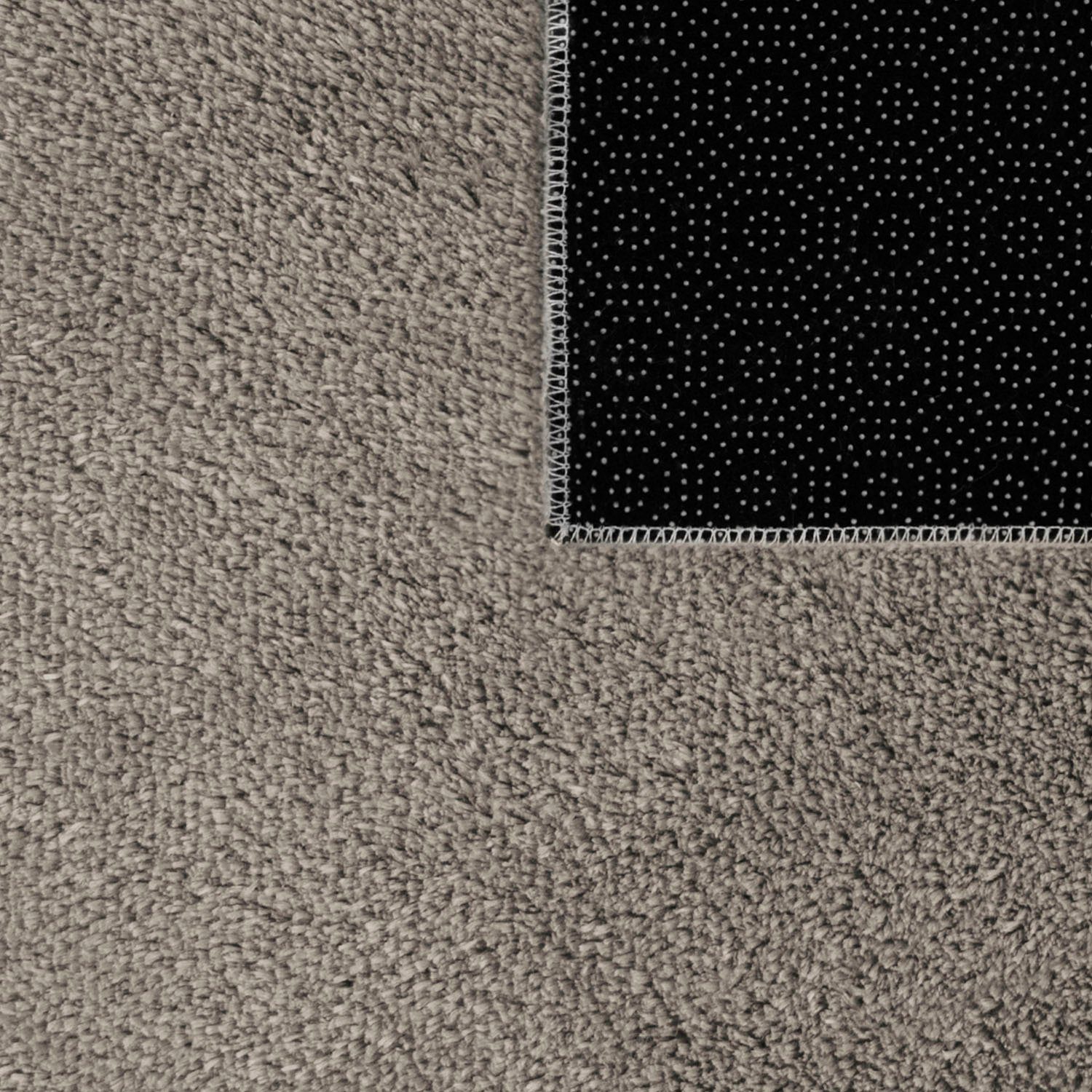 Teppich Cadiz 630, Paco Home, Höhe: grau rechteckig, waschbar, auch erhältlich besonders als mm, Uni-Farben, 22 Läufer weich