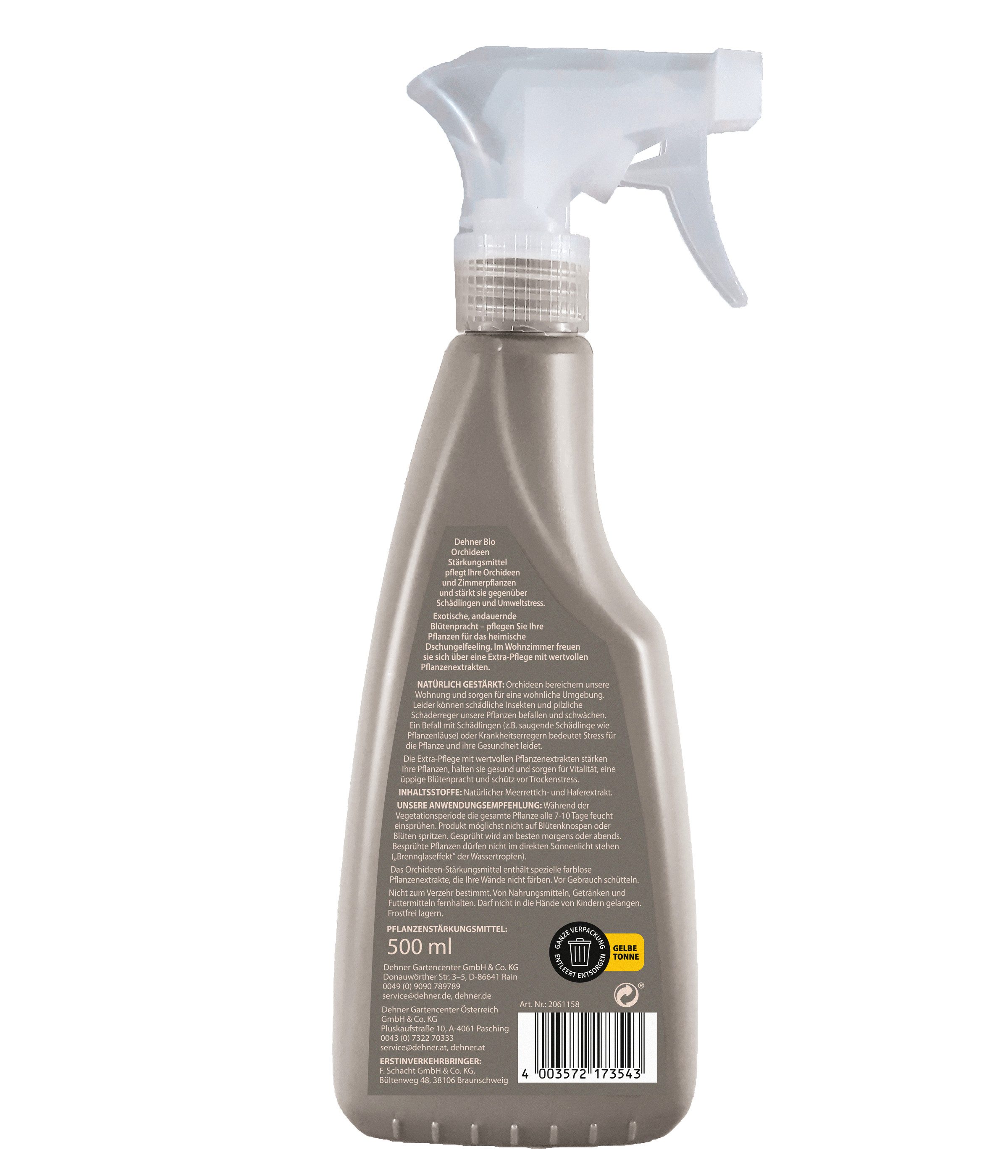 Dehner Pflanzenstärkungsmittel Orchideen Spray, hochwertiger Flüssigdünger, 500 ml, Keine Angabe, hochwertiger Orchideendünger