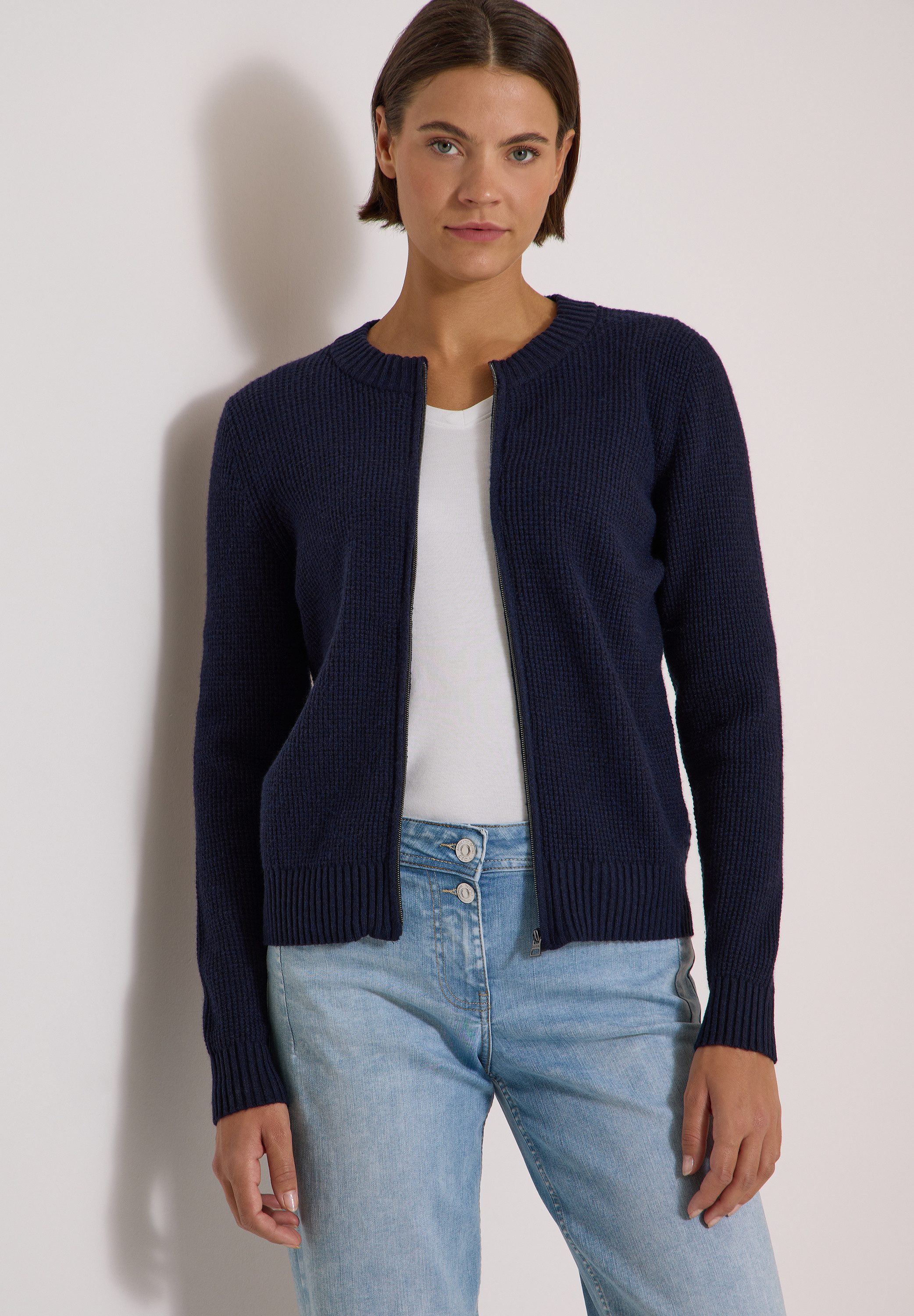 CECIL Cardigan aus softem Materialmix